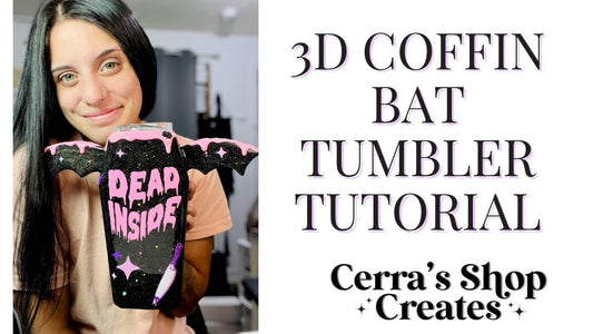 3D Tumbler Sleeve - Coffin Bat Tutorial