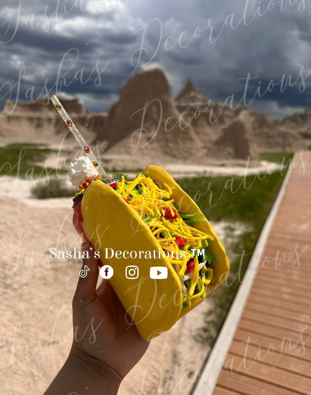 Taco 3D Tumbler Sleeve