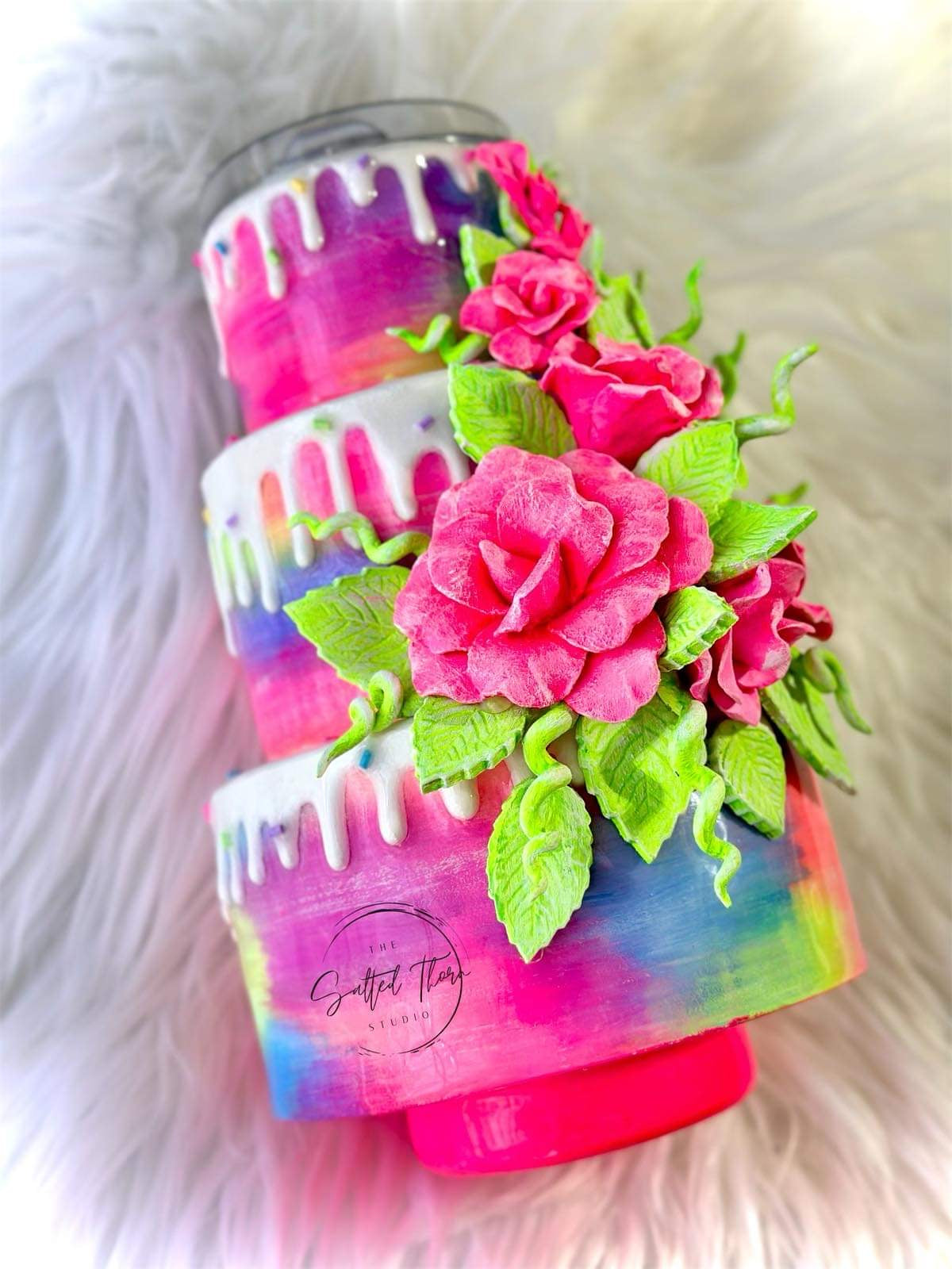 Cake 3D Tumbler Sleeve