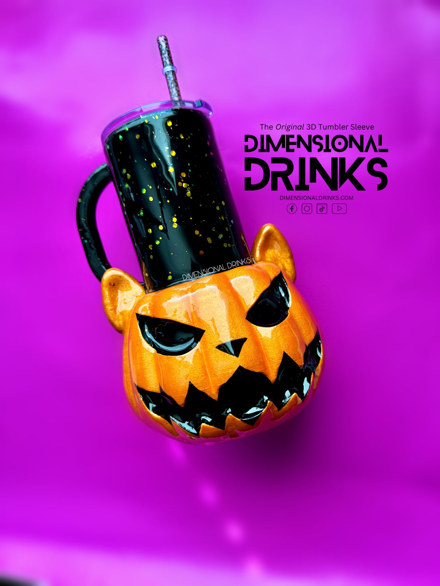 Pumpkin 3D Tumbler Sleeve
