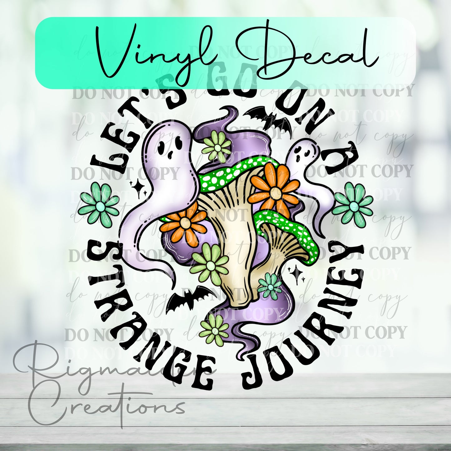 Let's Go On A Strange Journey Vinyl Decal