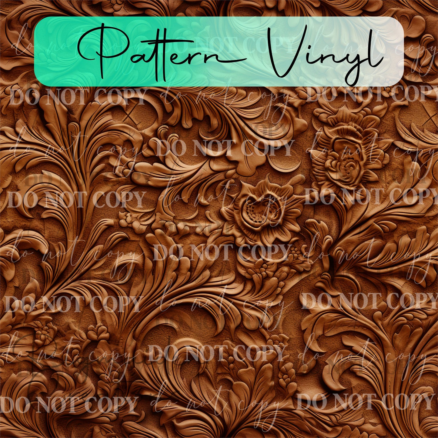 Traditional Leatherwork Tooled Leather Vinyl - 12x12