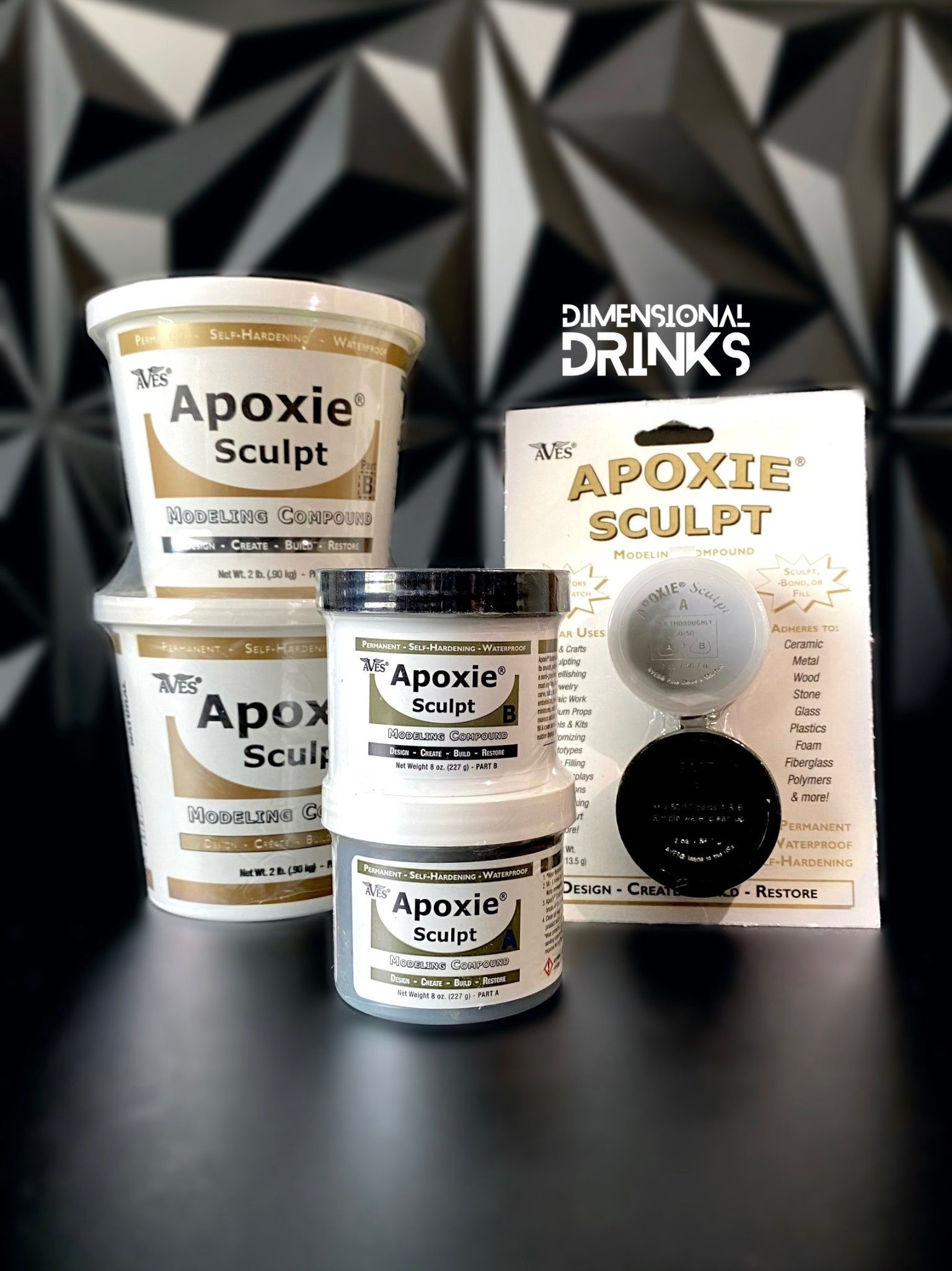 Apoxie Sculpt, white, Krampus supplies