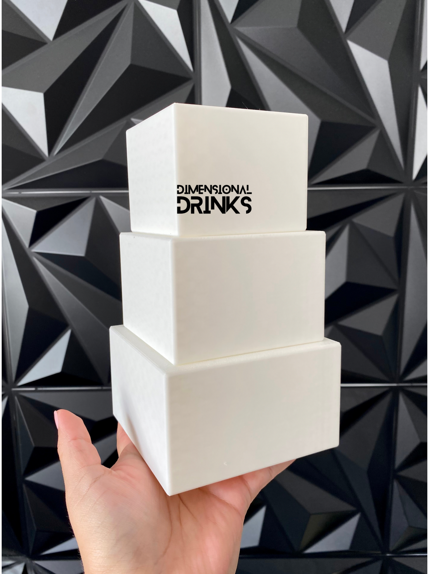 Medium Stackable Box 3D Tumbler Sleeve