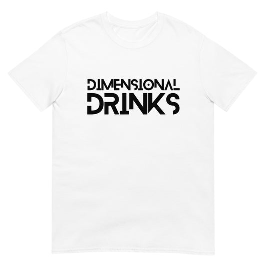 White Dimensional Drinks Short-Sleeve Unisex T-Shirt