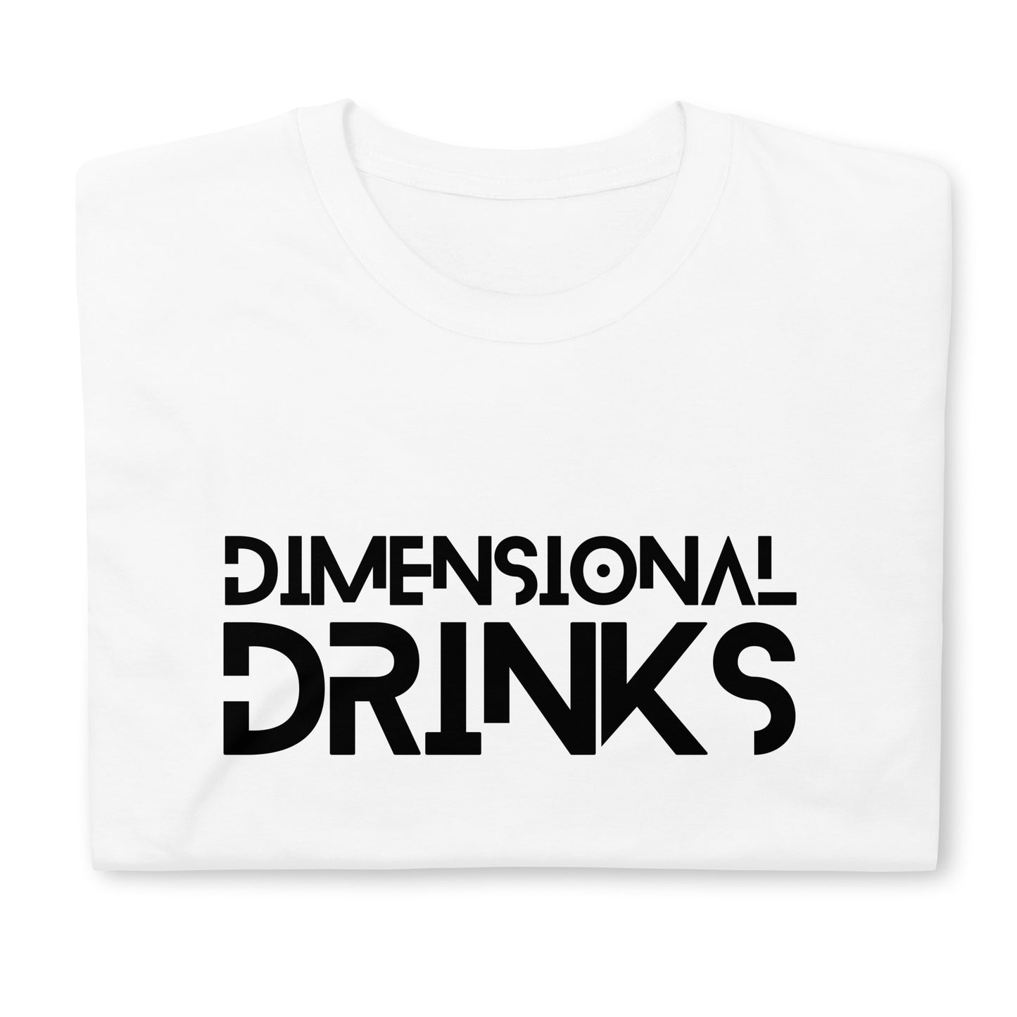 White Dimensional Drinks Short-Sleeve Unisex T-Shirt