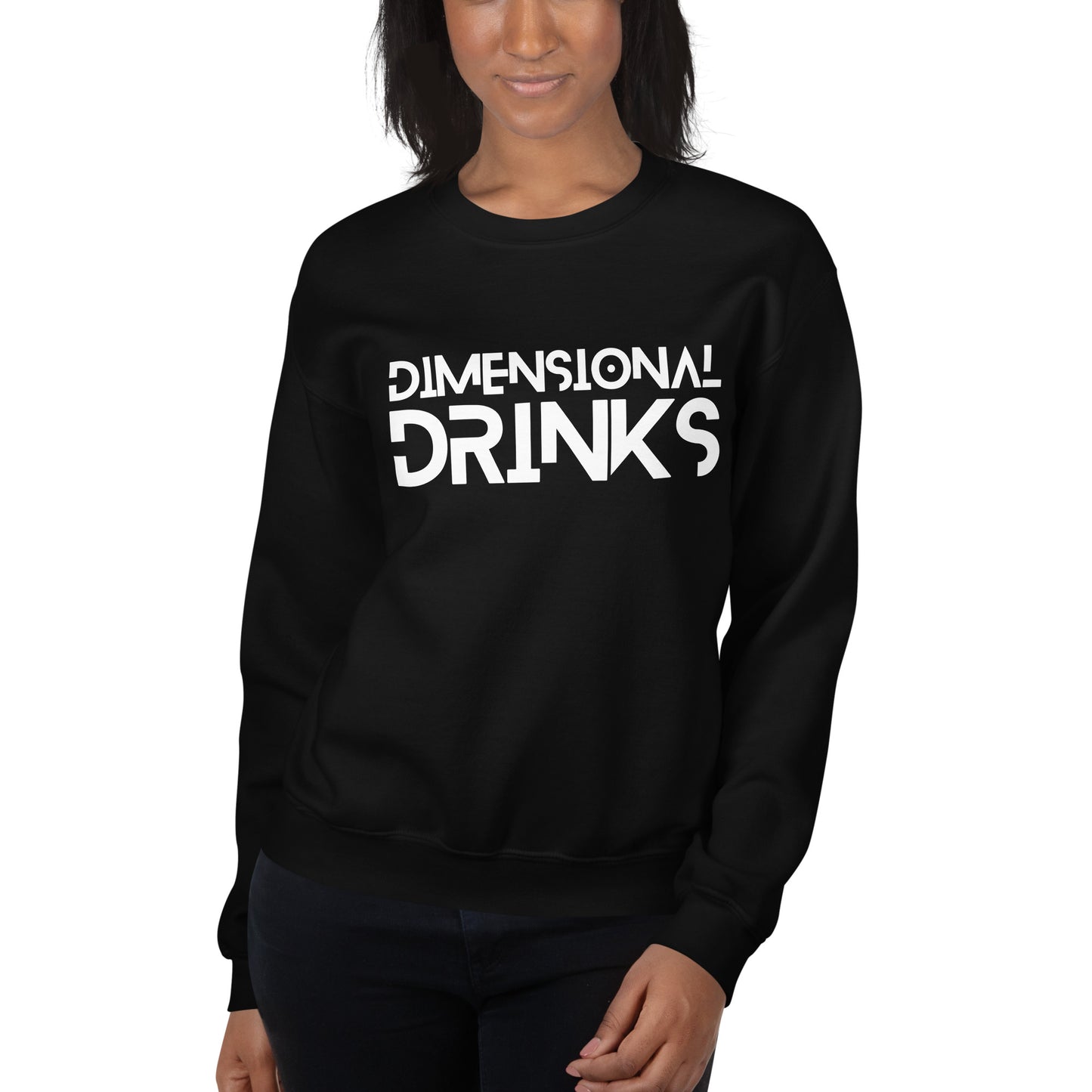 Dimensional Drinks Unisex Crew Neck Sweatshirt