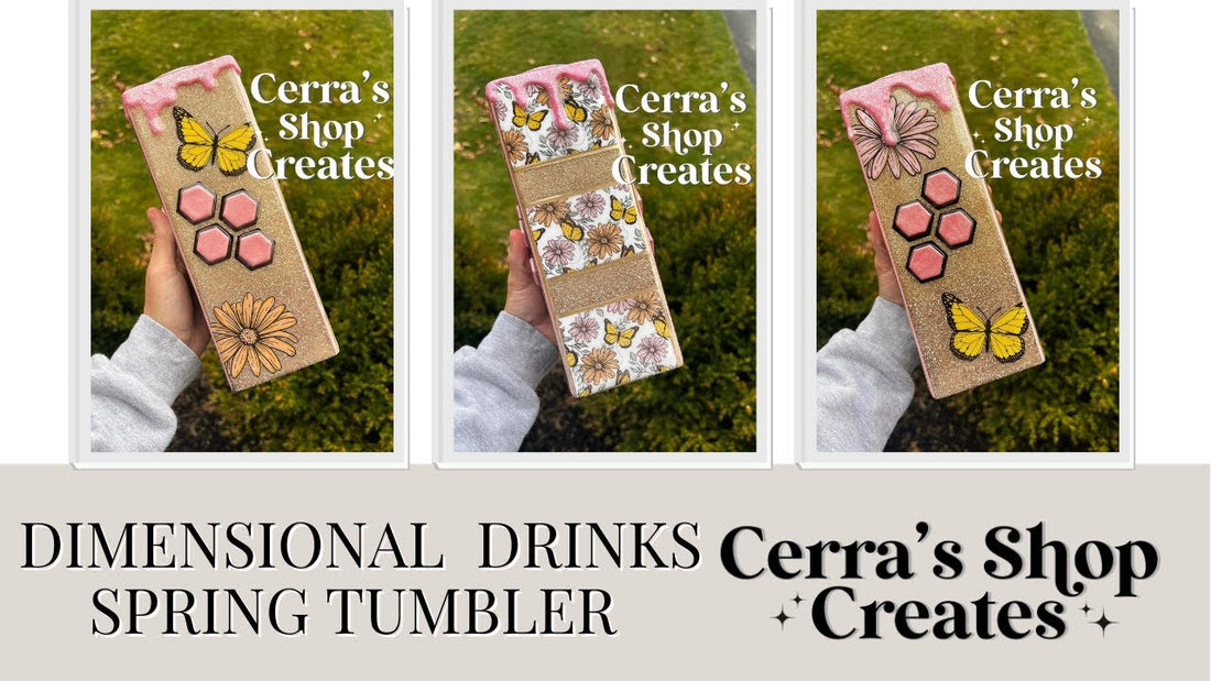3D Tumbler Sleeve - Spring Rectangle Tutorial