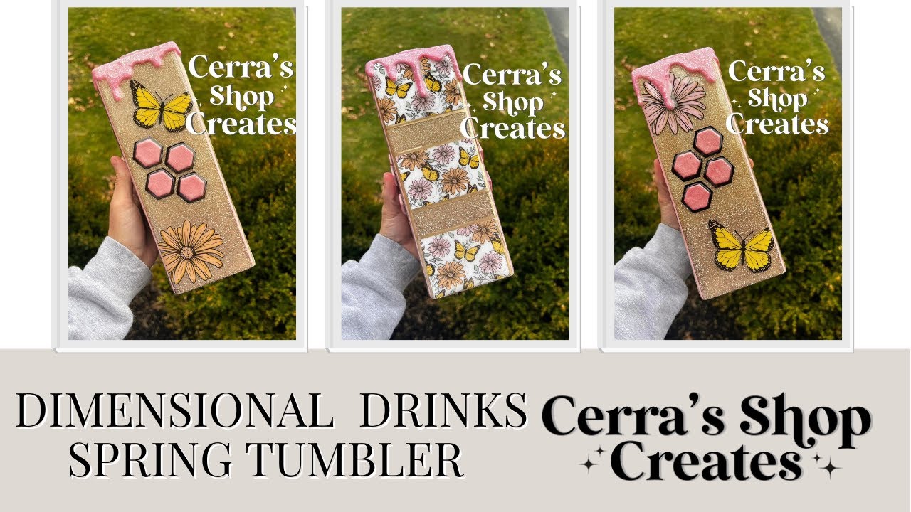 3D Tumbler Sleeve - Spring Rectangle Tutorial