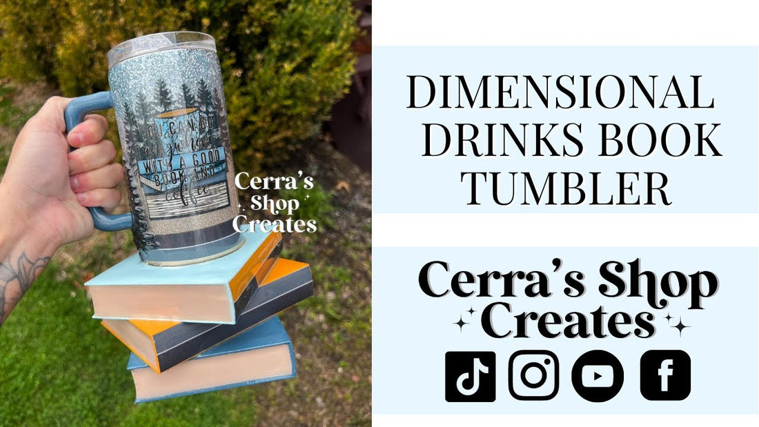 3D Tumbler Sleeve - Book and Square Handle Tutorial