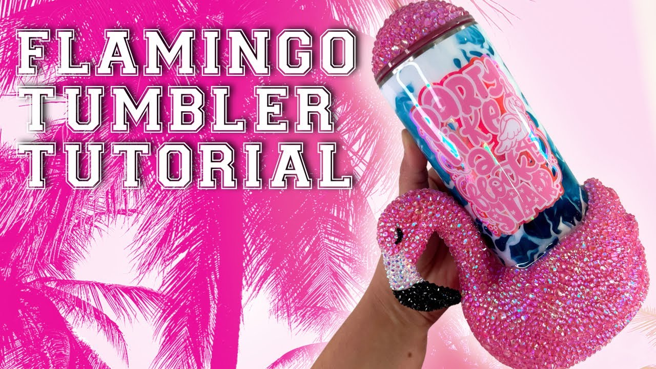 flamingo tumbler cup