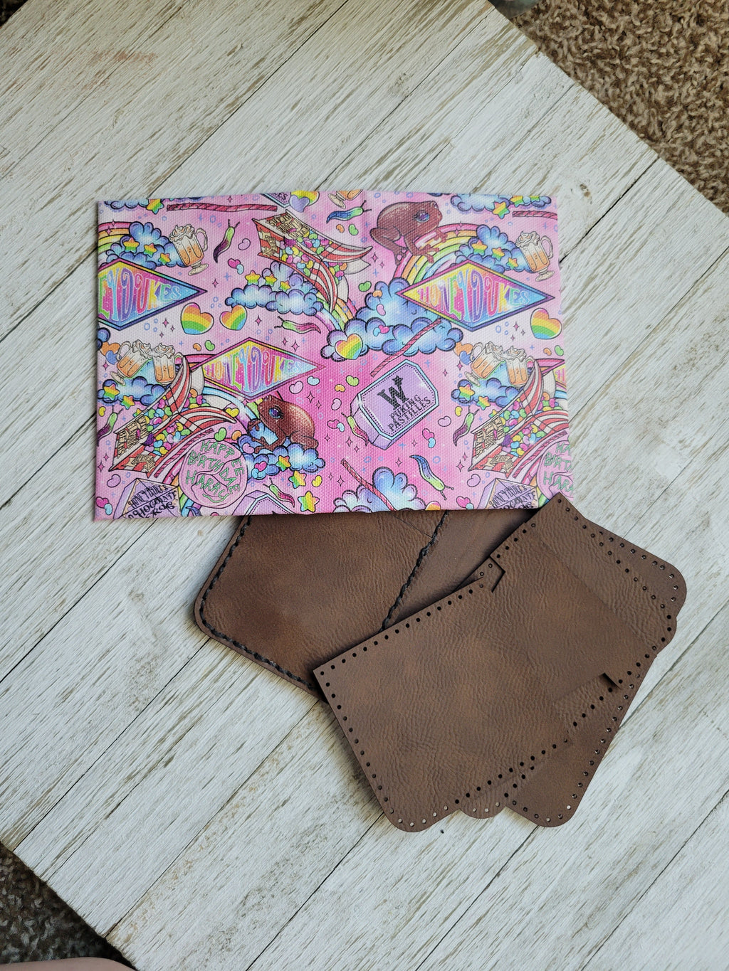 Custom Printed Canvas for Book Wallet