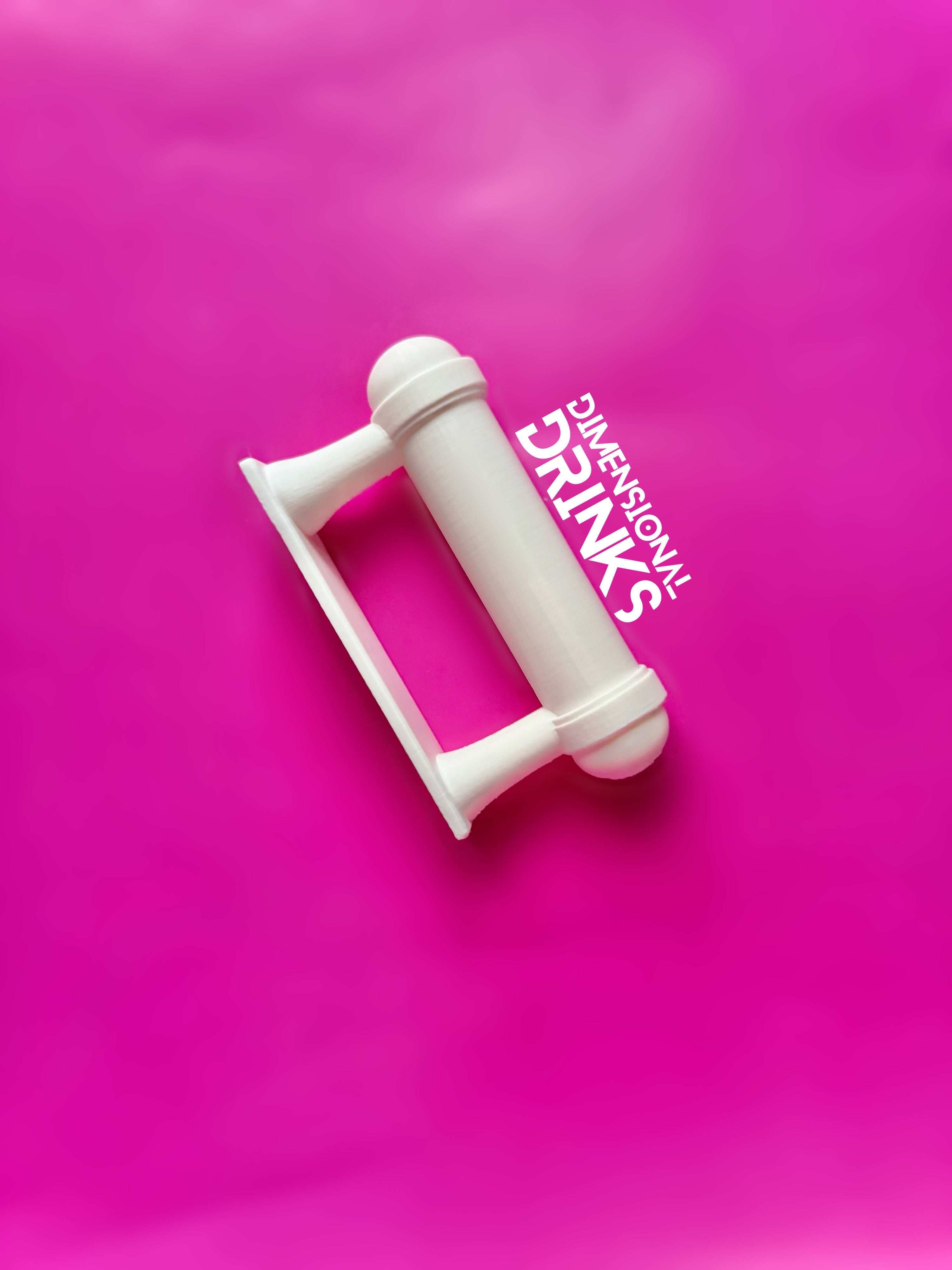 Barbershop Pole 3D Tumbler Handle