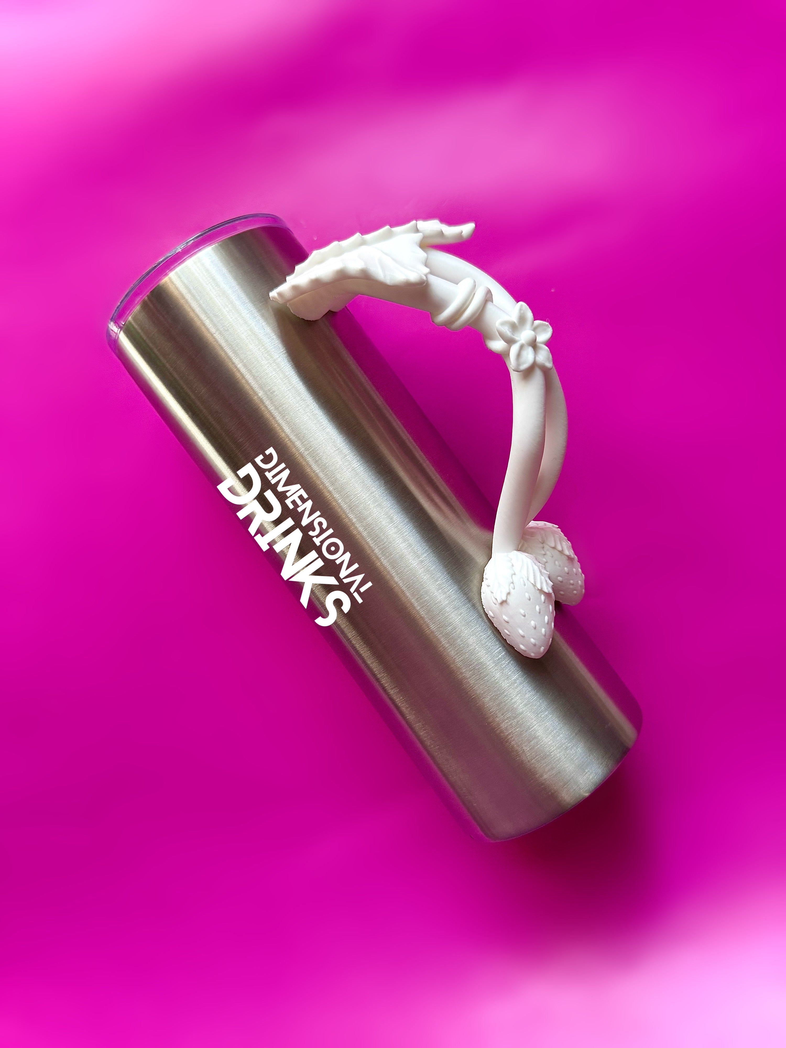 Strawberry 3D Tumbler Handle