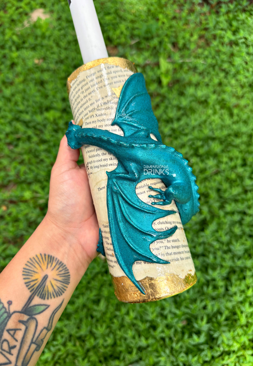 Dragon 3D Tumbler Sleeve Digital STL File
