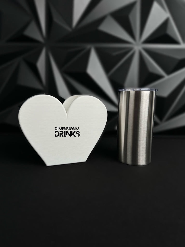 Heart 3D Tumbler Sleeve