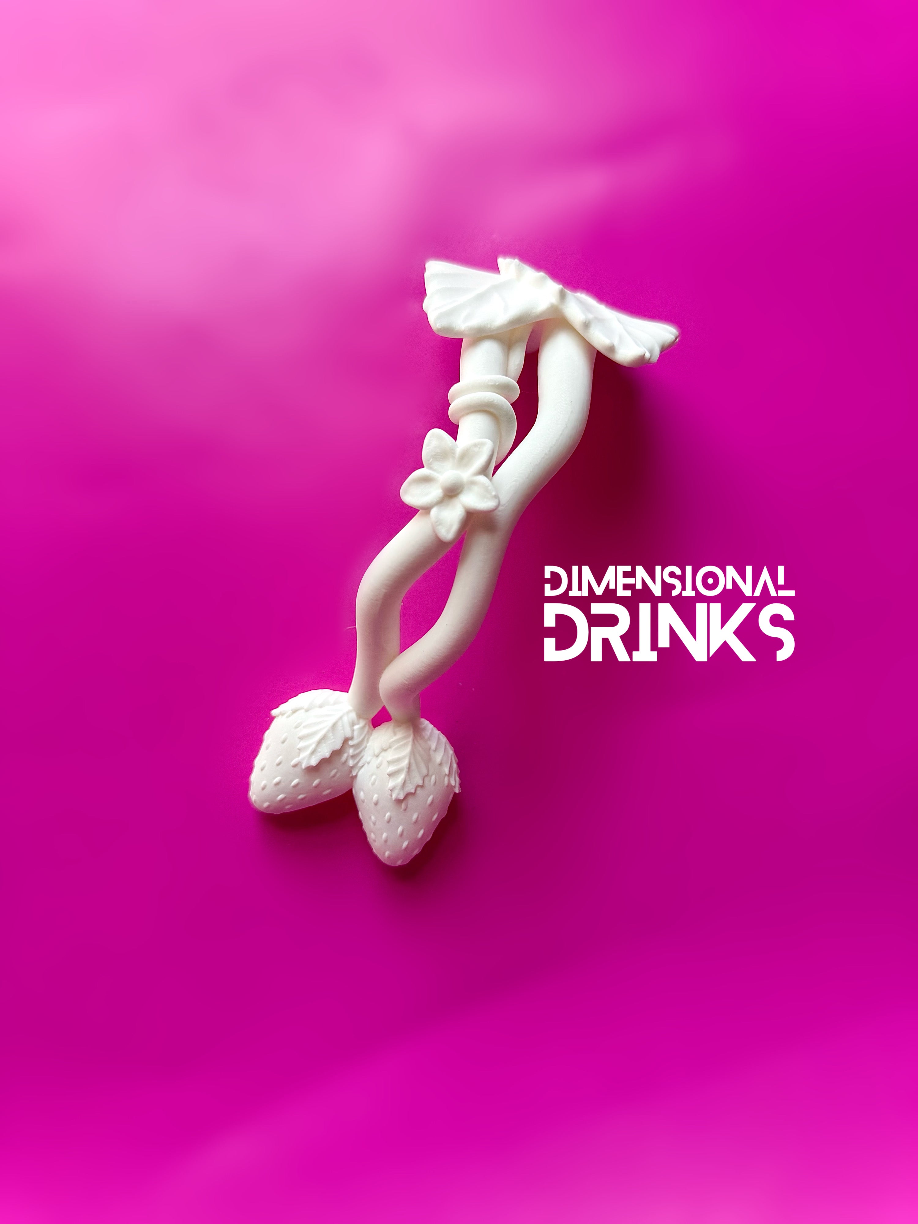 Strawberry 3D Tumbler Handle