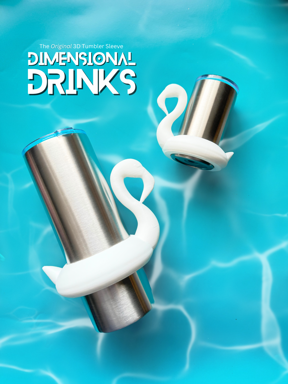 Flamingo Floaty 3D Tumbler Sleeve