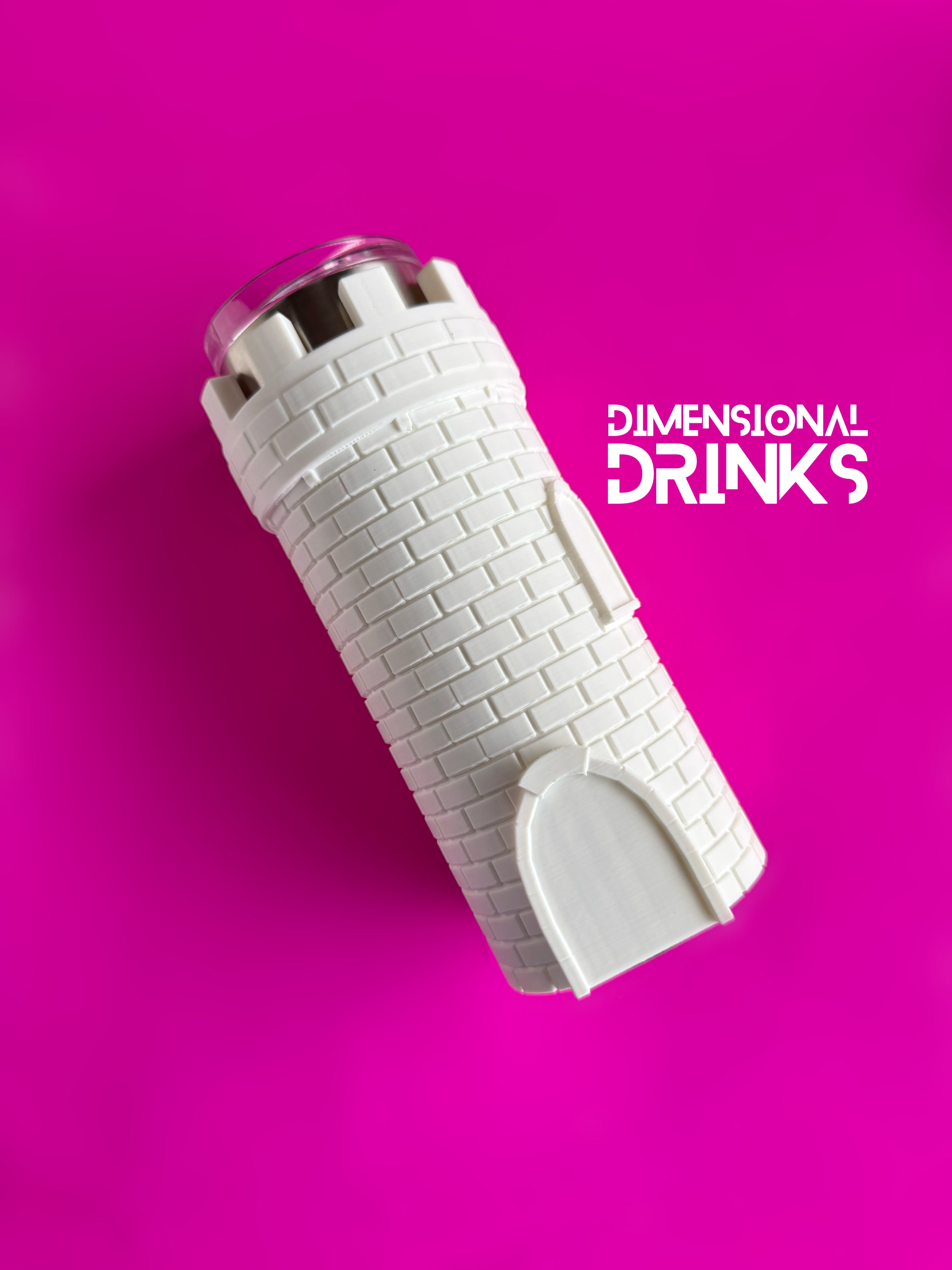 Castle Turret 3D Tumbler Sleeve