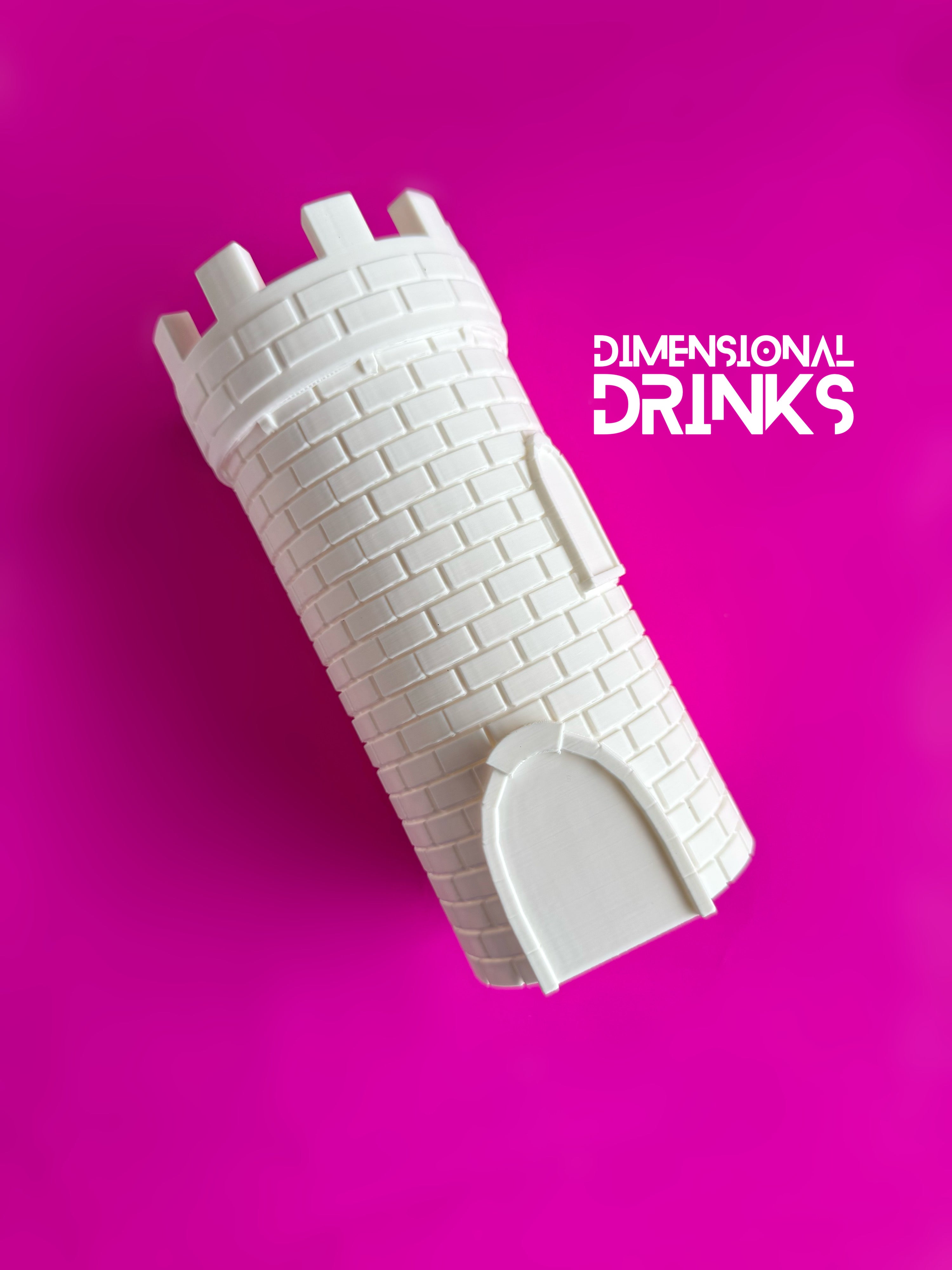 Castle Turret 3D Tumbler Sleeve