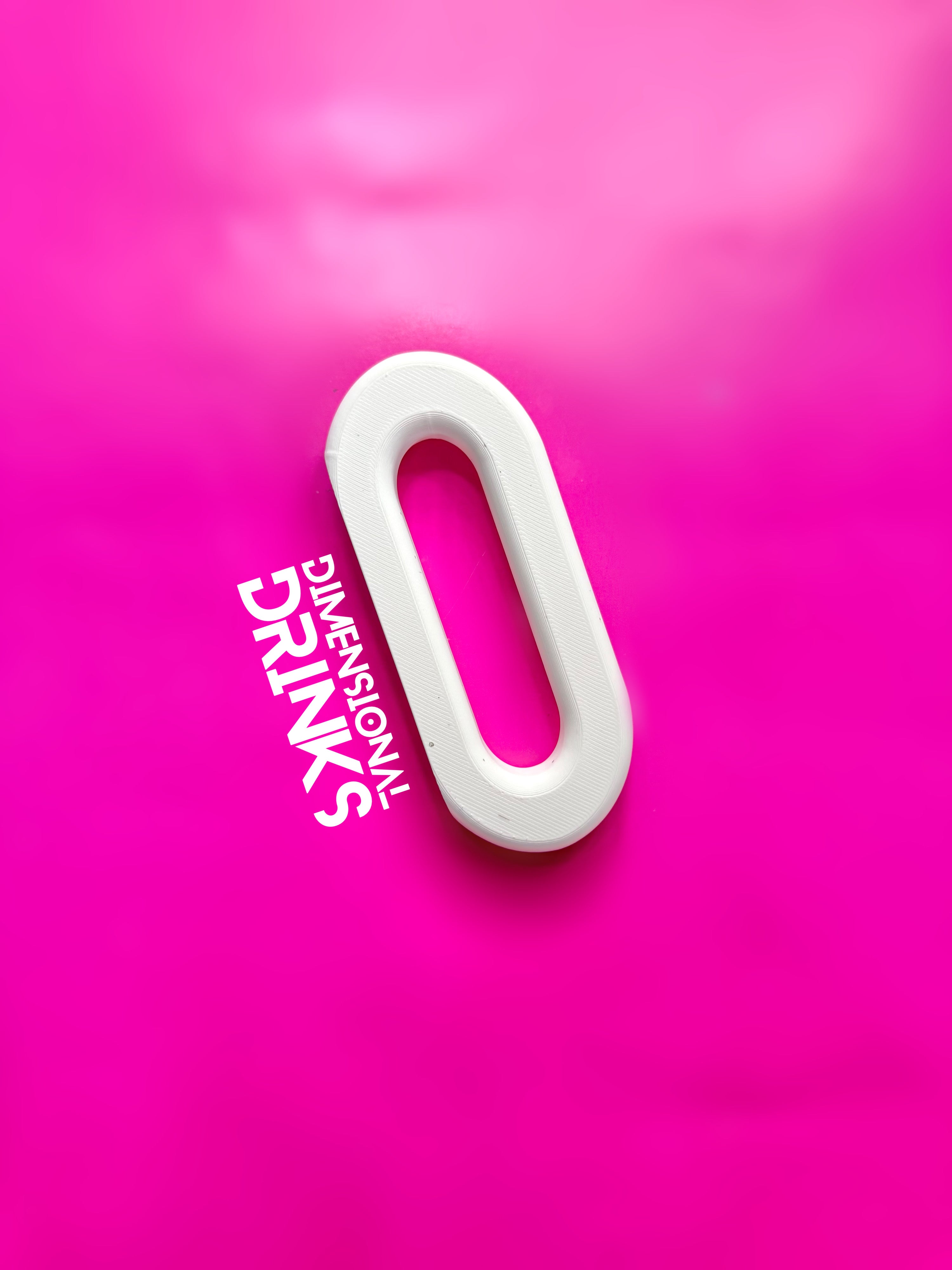 Oval 3D Tumbler Handle