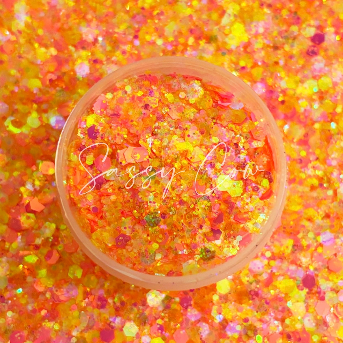PINK LEMONADE - Chunky Iridescent Mixed Glitter