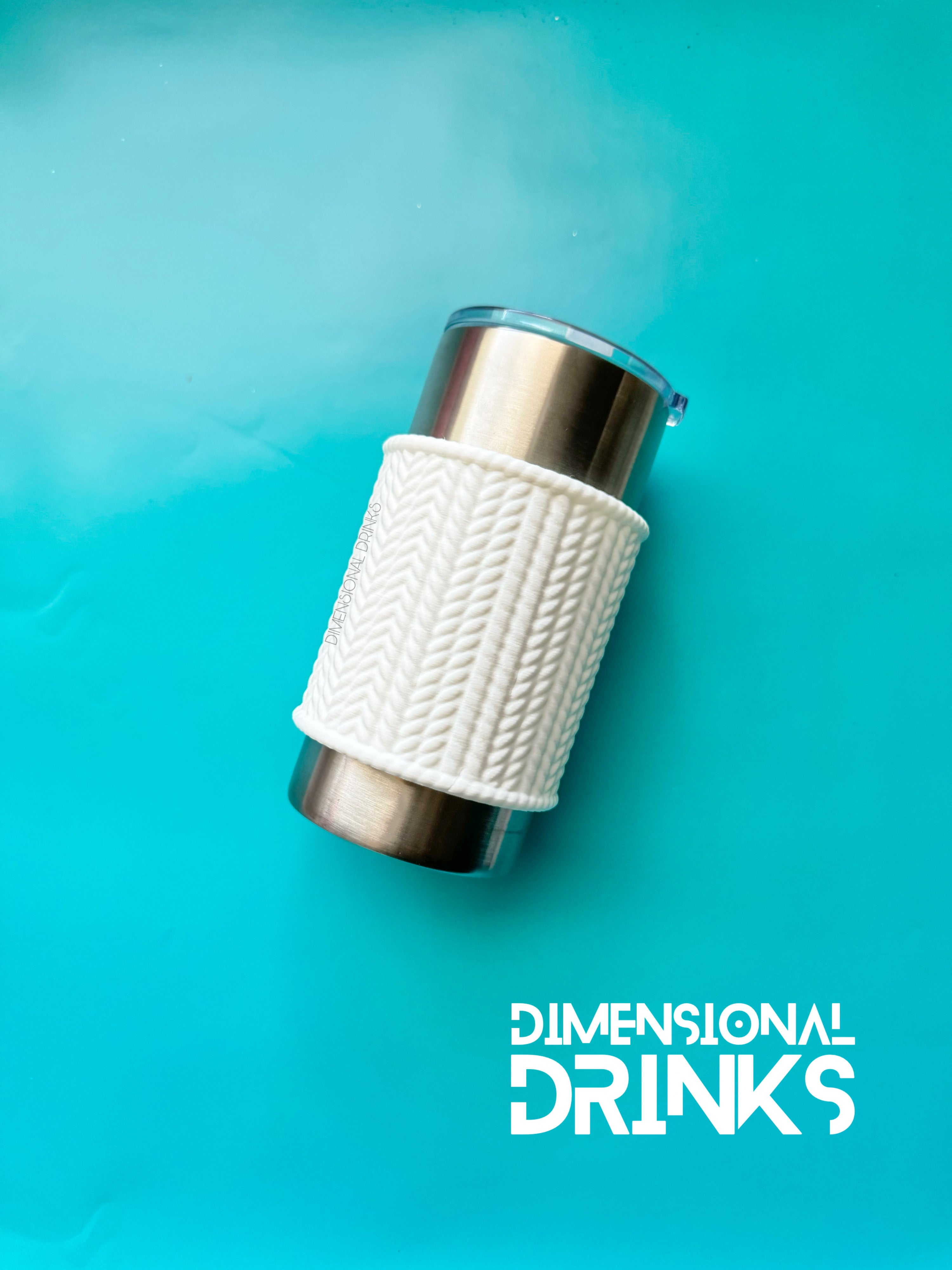 Sweater Knit 3D Tumbler Sleeve