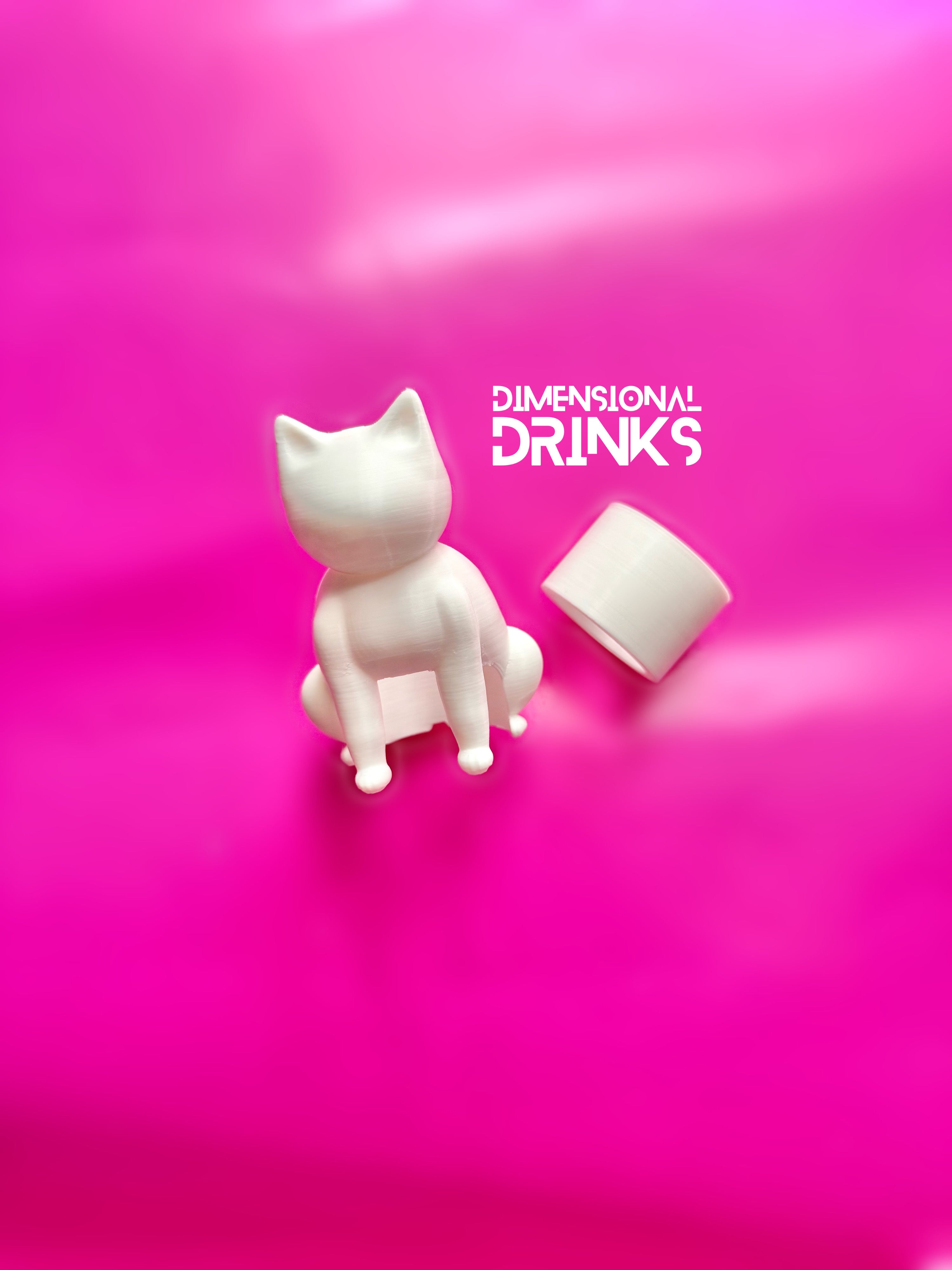 Mini Cat 3D Tumbler Sleeve