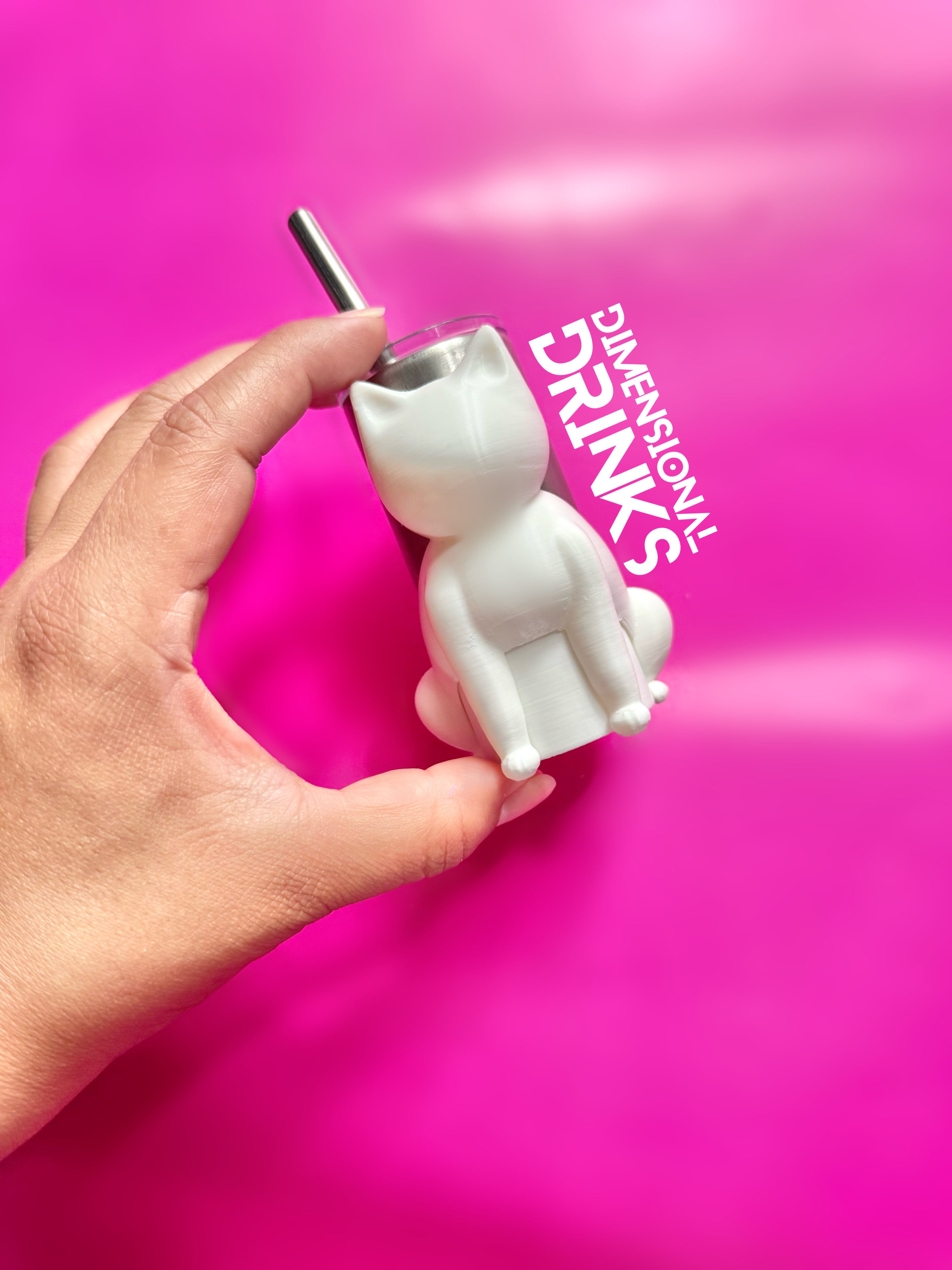 Mini Cat 3D Tumbler Sleeve