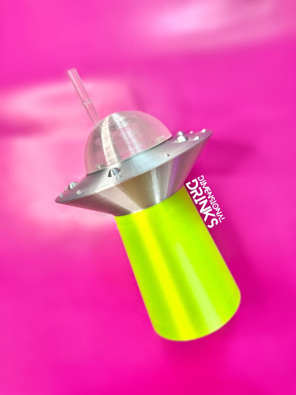Alien UFO Can Holder 3D Printed