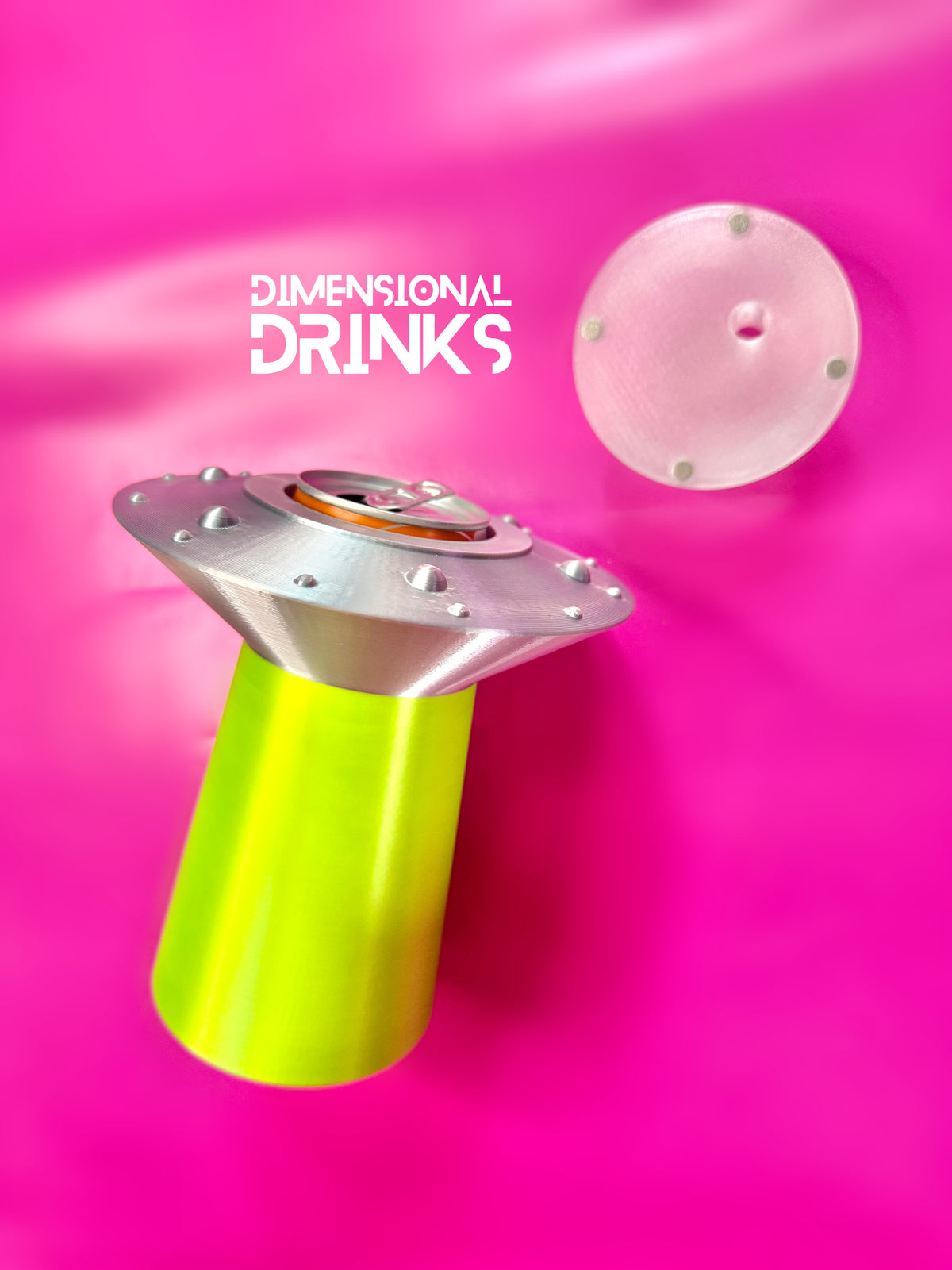 Alien UFO Can Holder 3D Printed