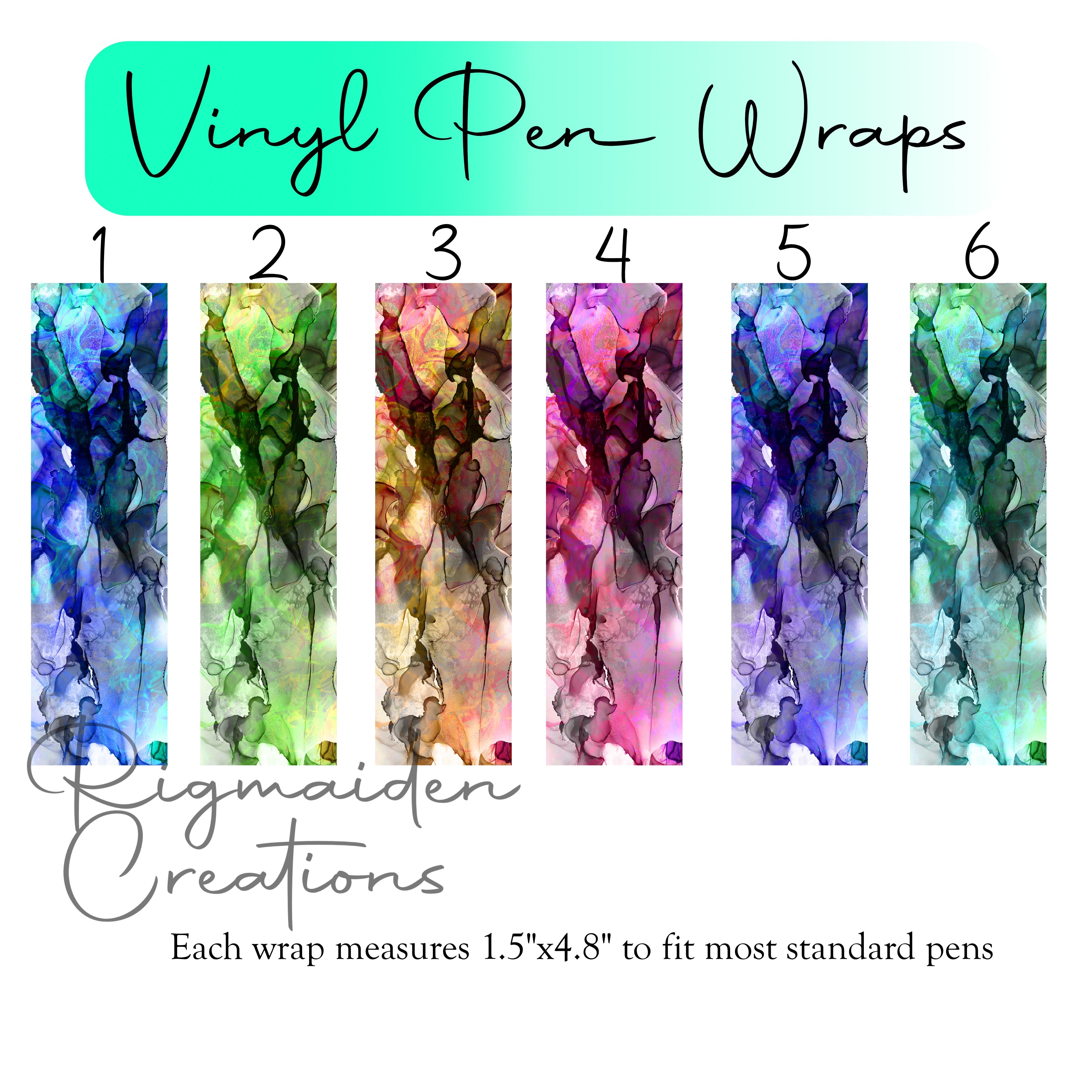 Ink Swirl Pen Wraps