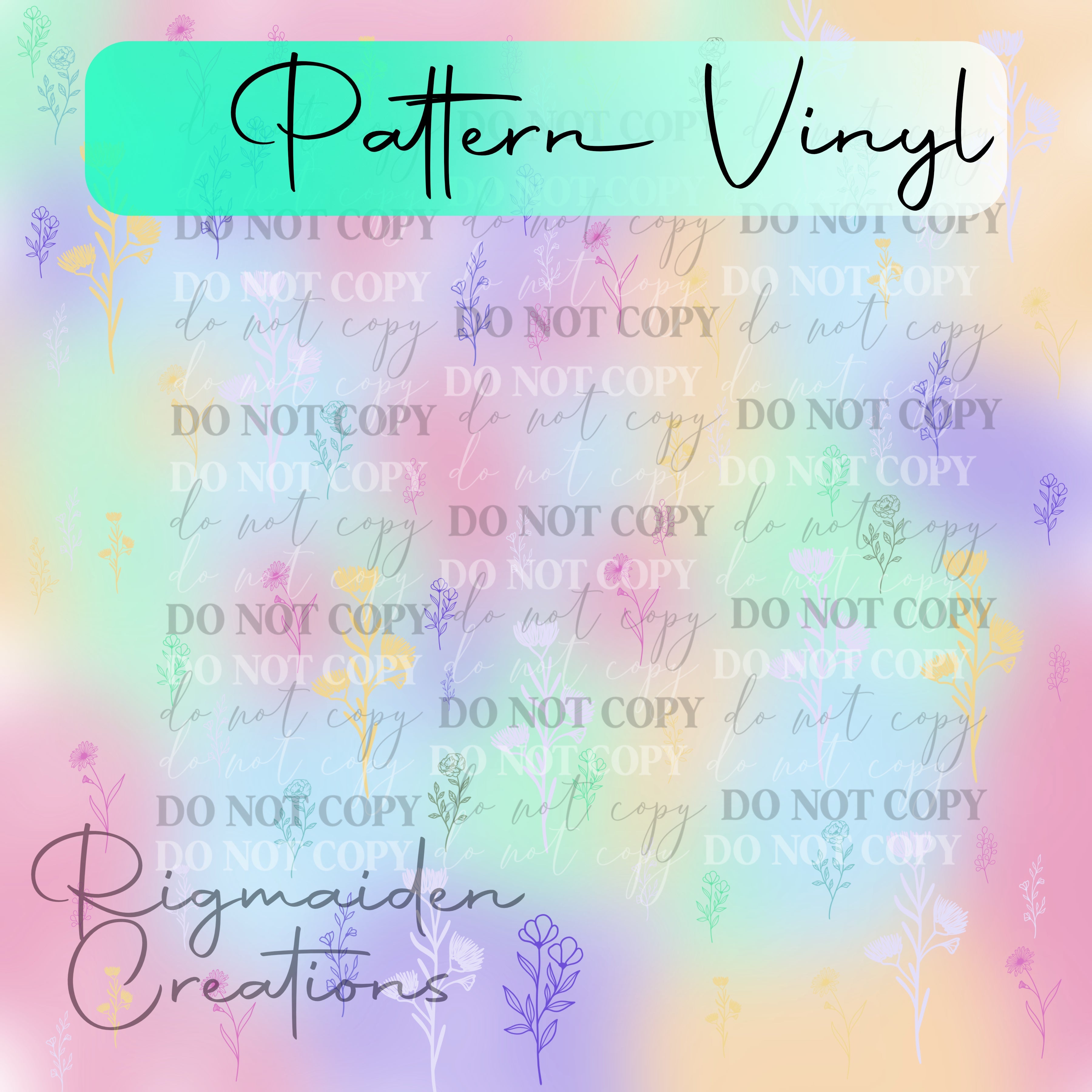 Pastel Spring Floral Vinyl