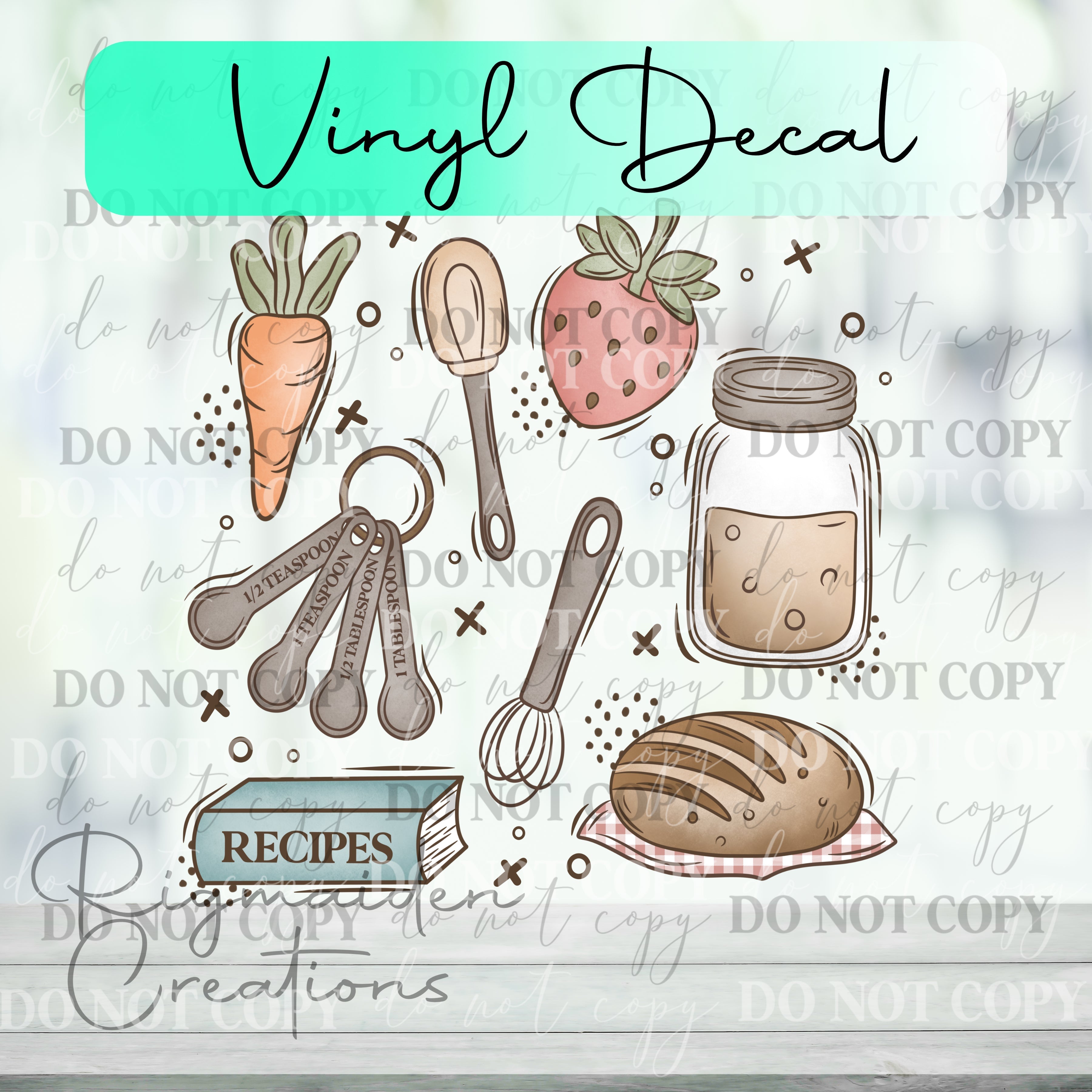 Baking Cottagecore Vinyl Decal