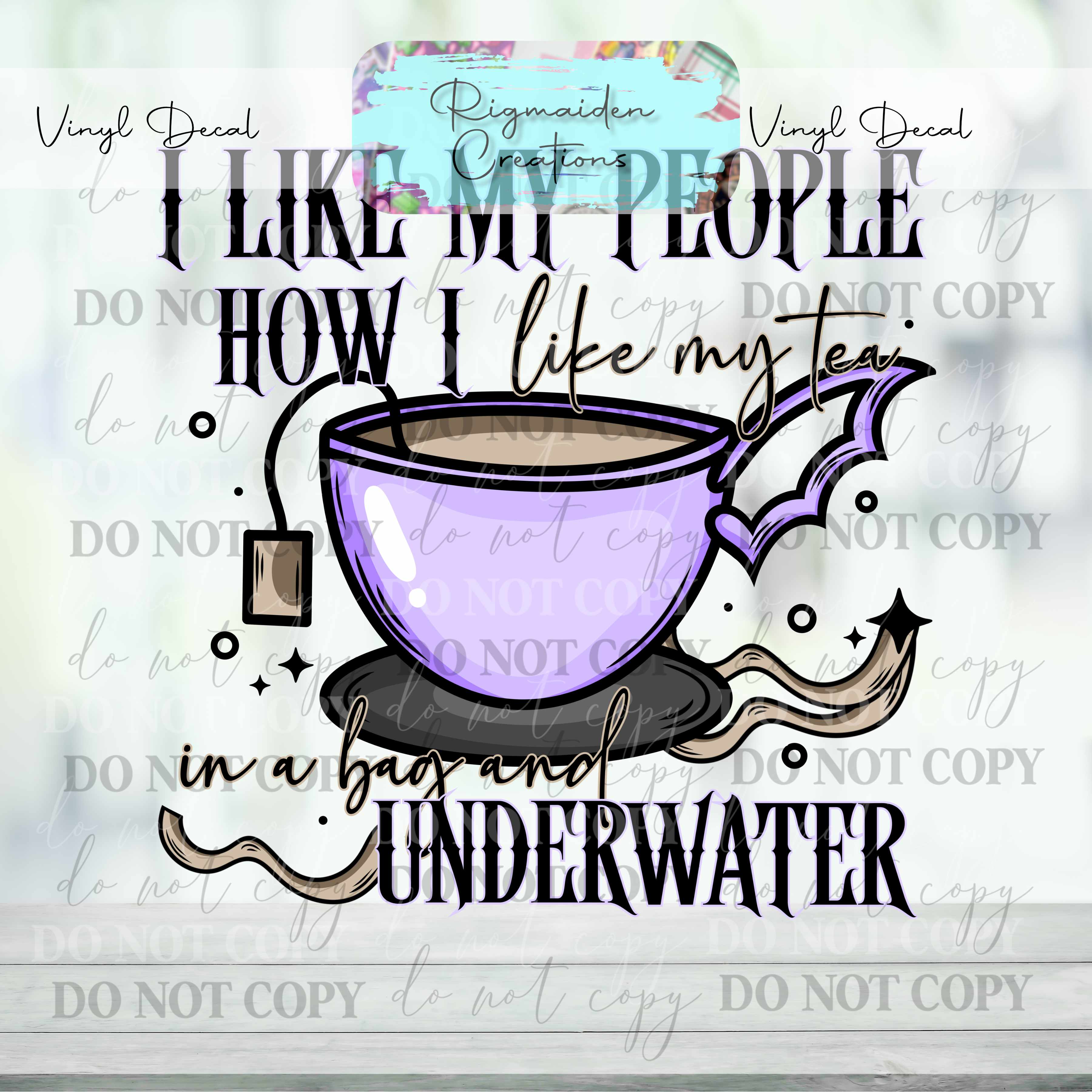 I Like My People...Underwater 1 Vinyl Decal