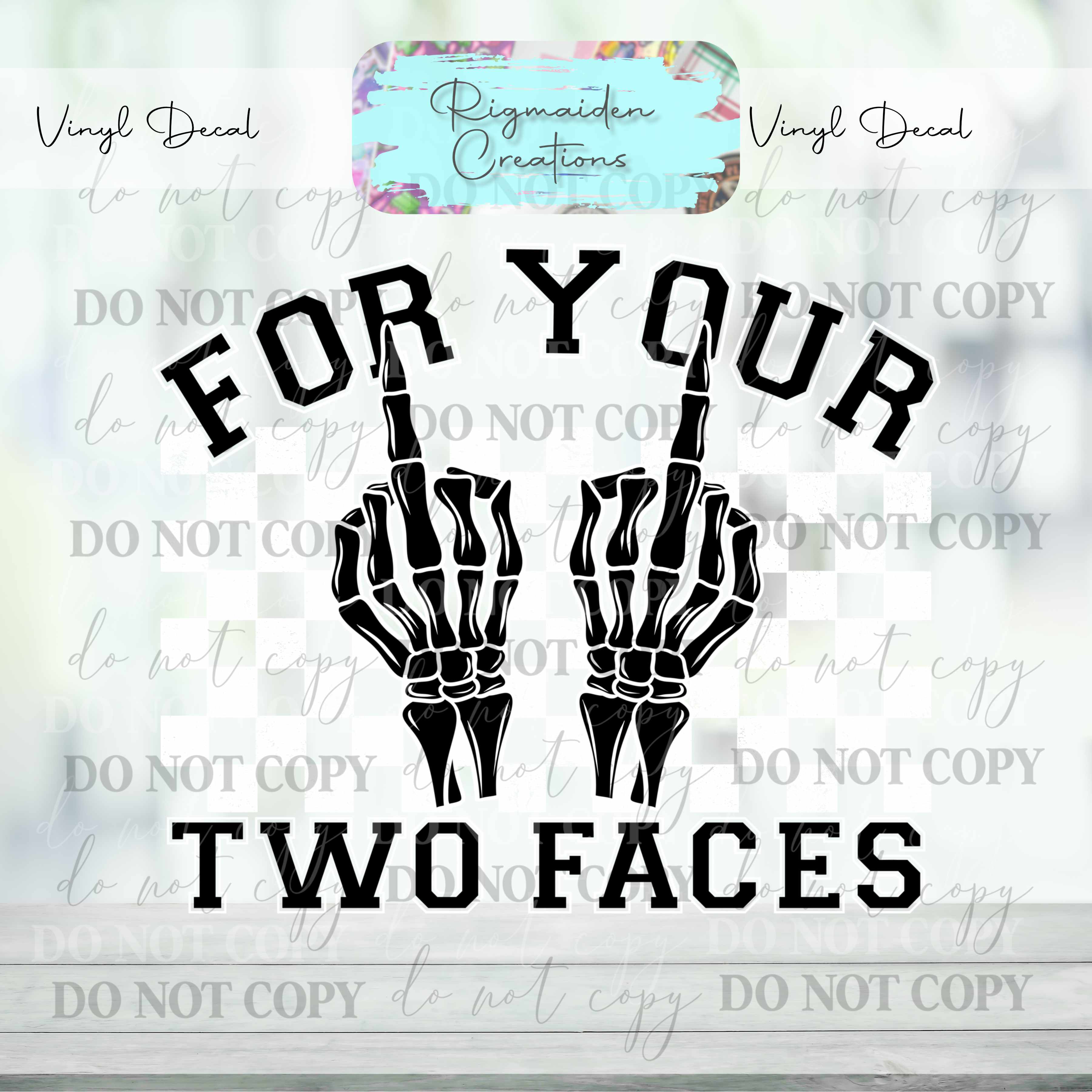 Two Face 2 Vinyl Decal