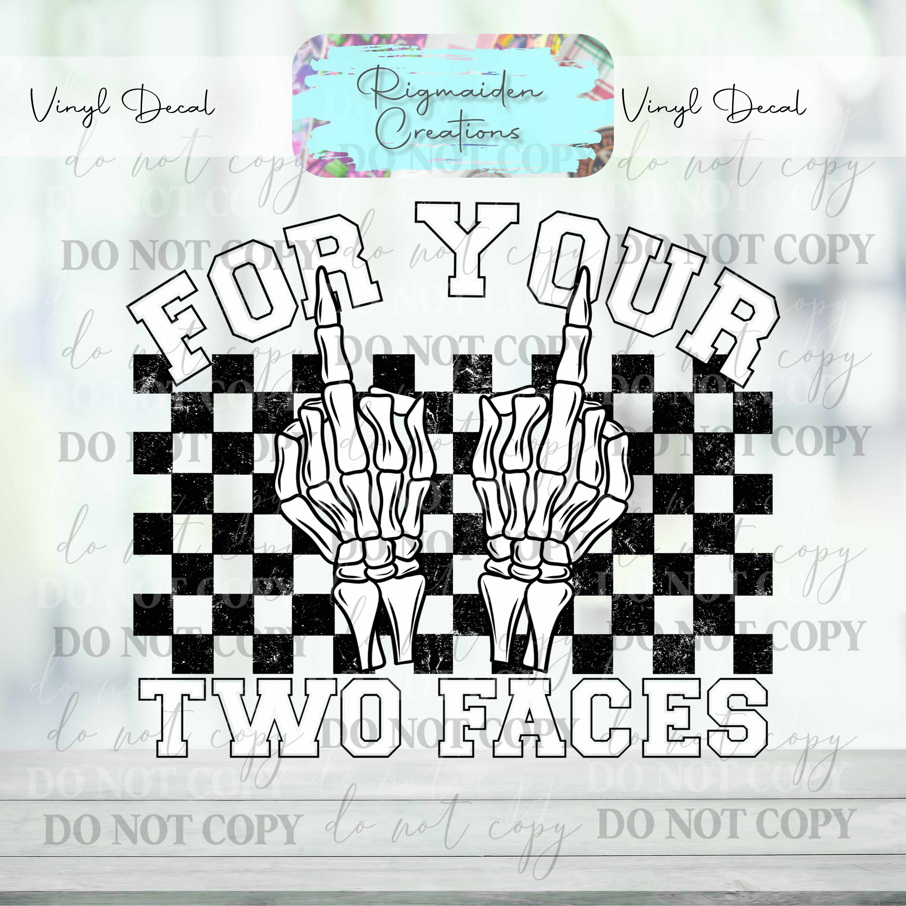 Two Face 1 Vinyl Decal