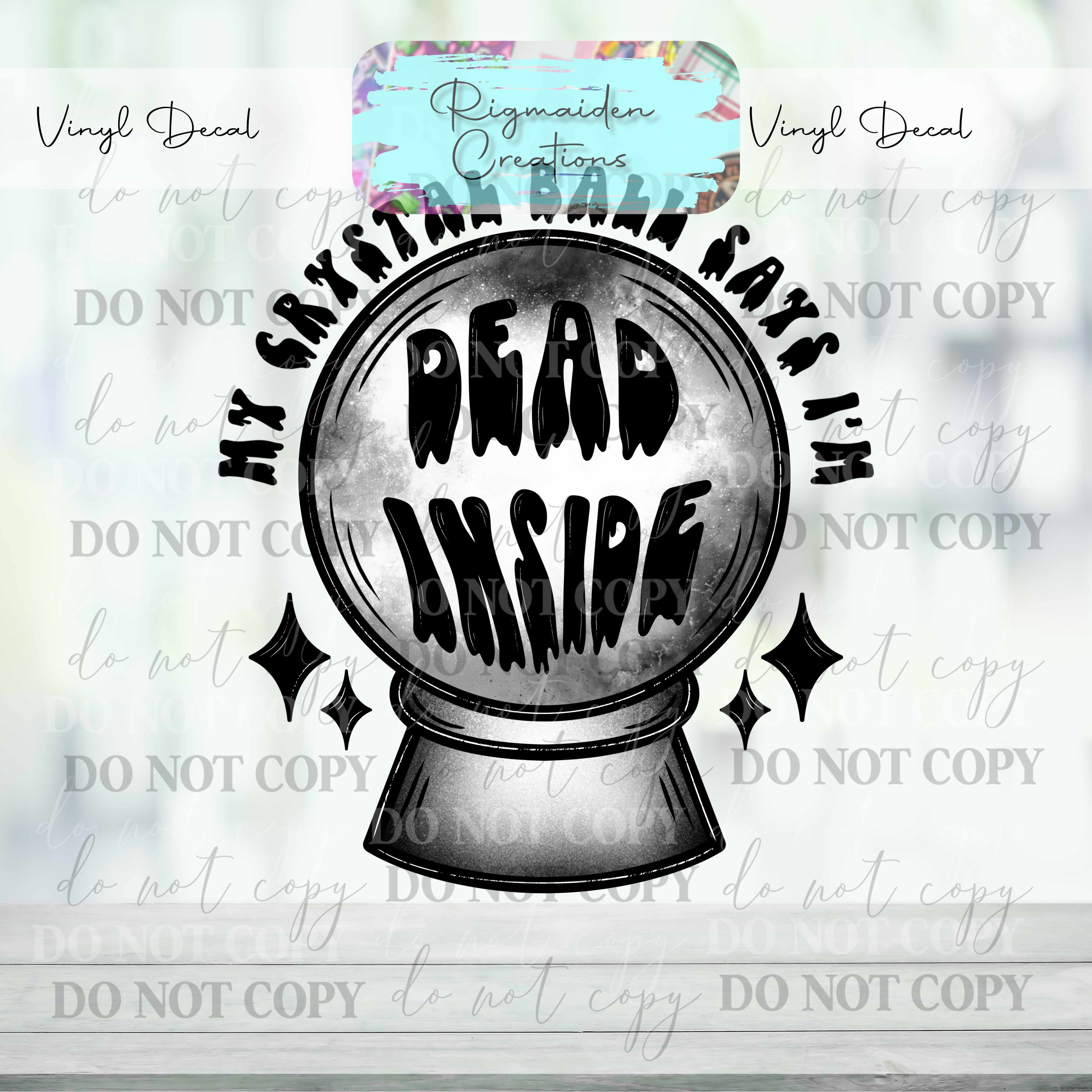 Crystal Ball 2 Vinyl Decal