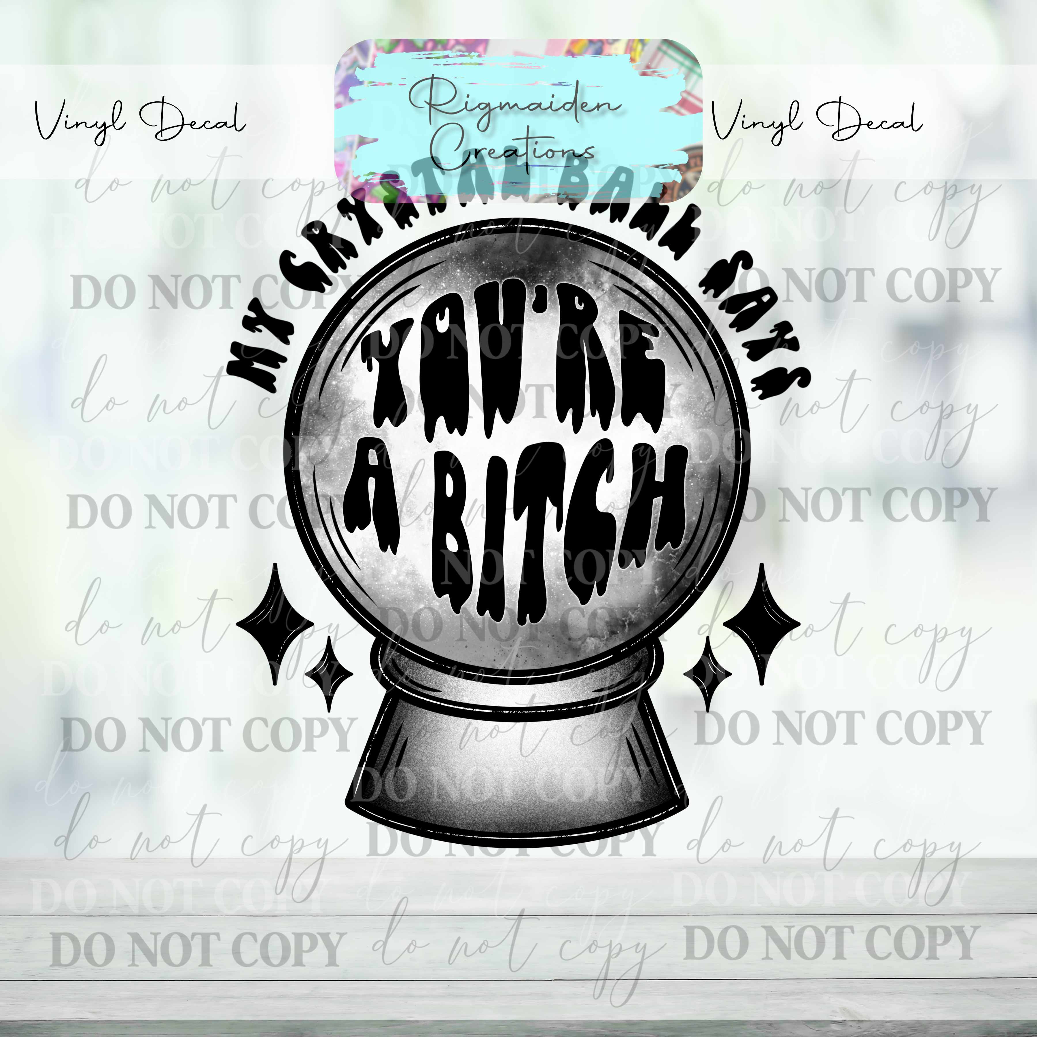 Crystal Ball 1 Vinyl Decal