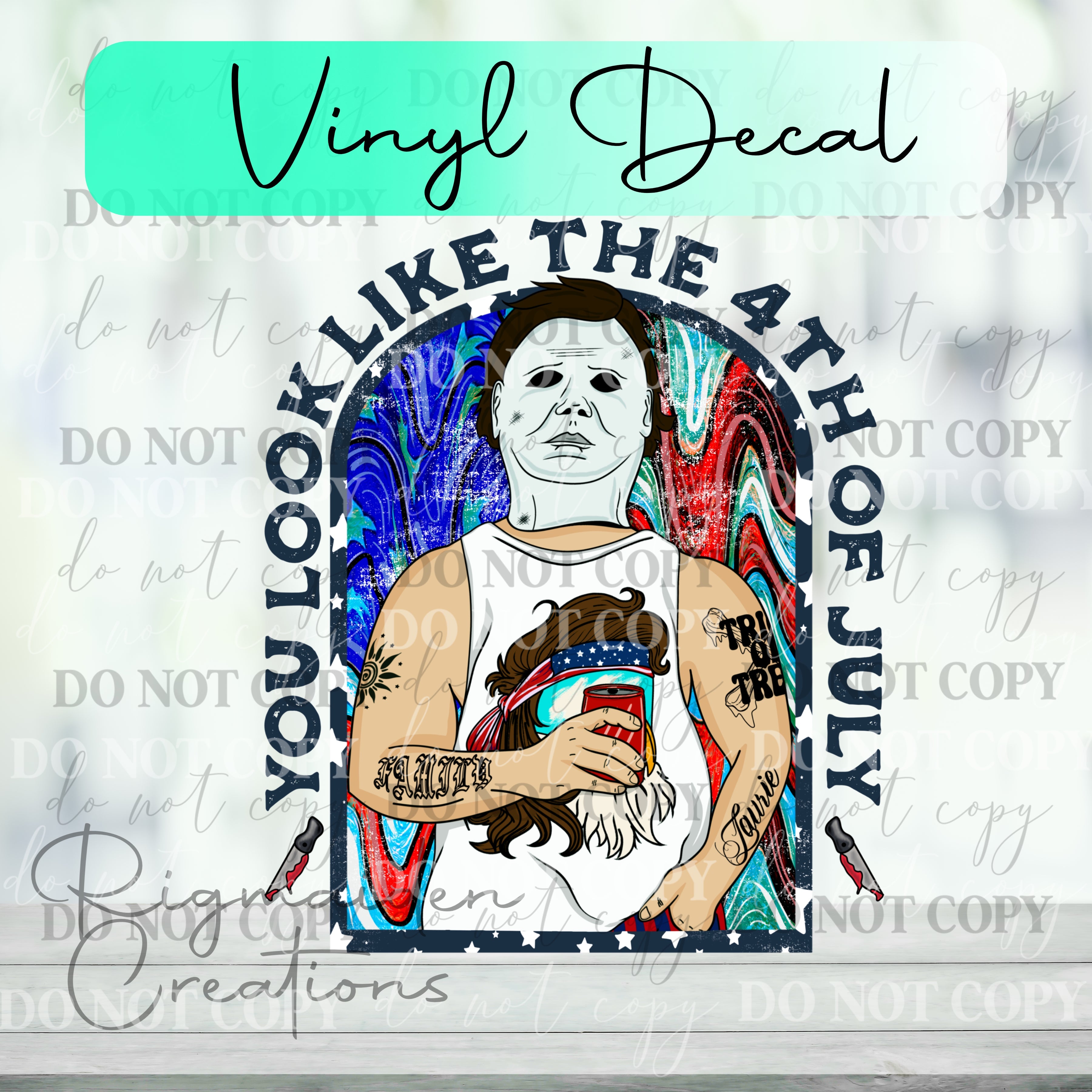 Horror Boys 4th of July Vinyl Decal {MULTIPLE}