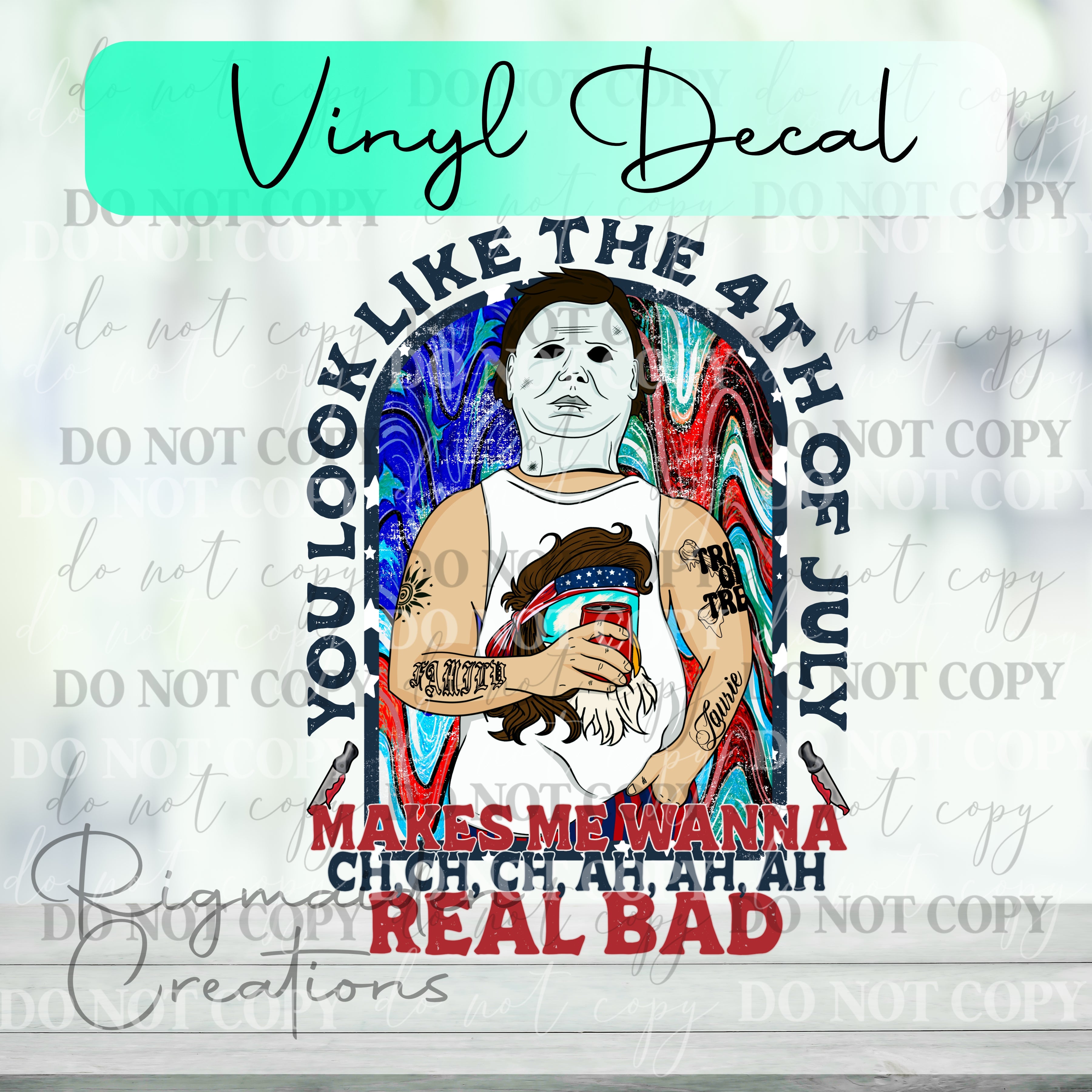 Horror Boys 4th of July Vinyl Decal {MULTIPLE}