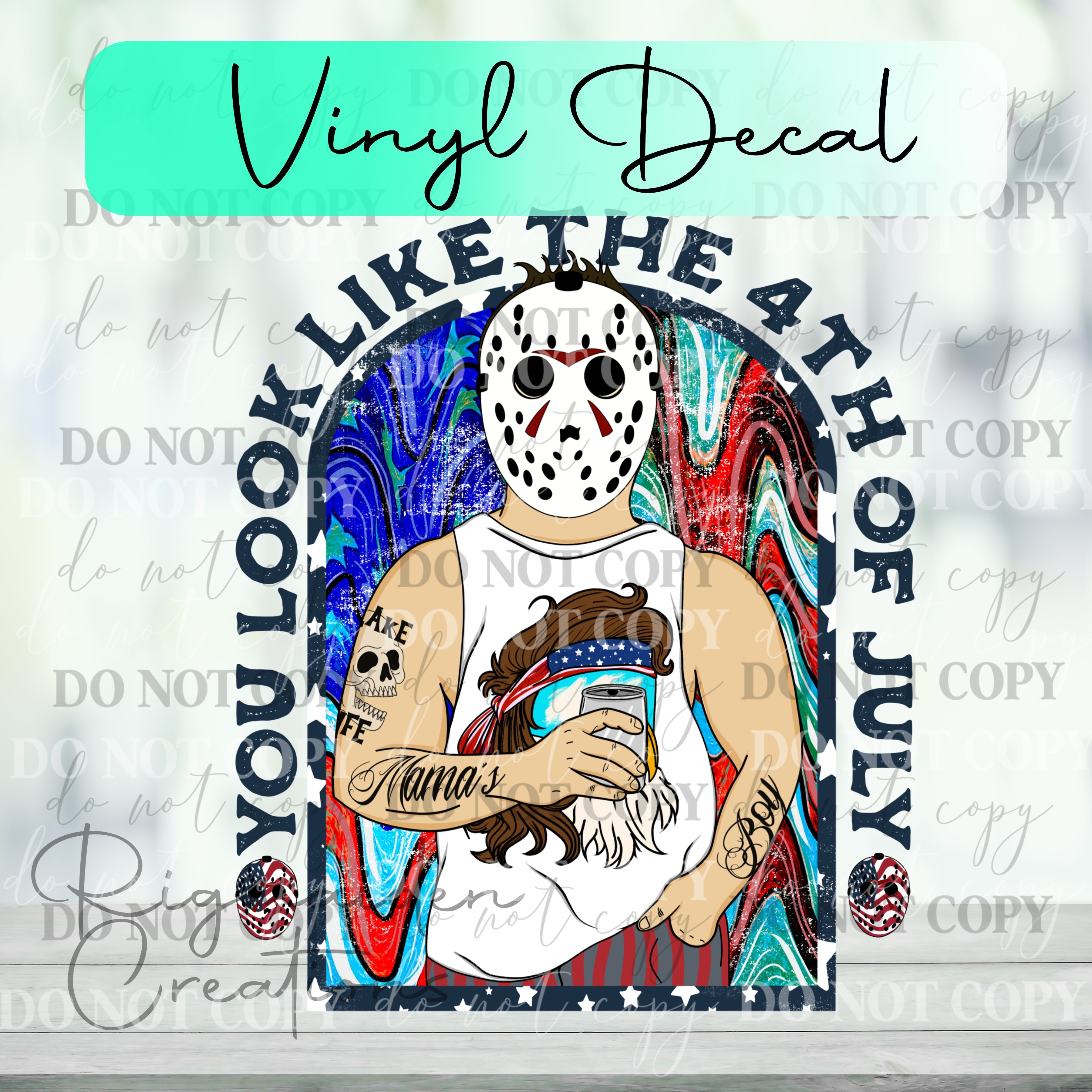 Horror Boys 4th of July Vinyl Decal {MULTIPLE}