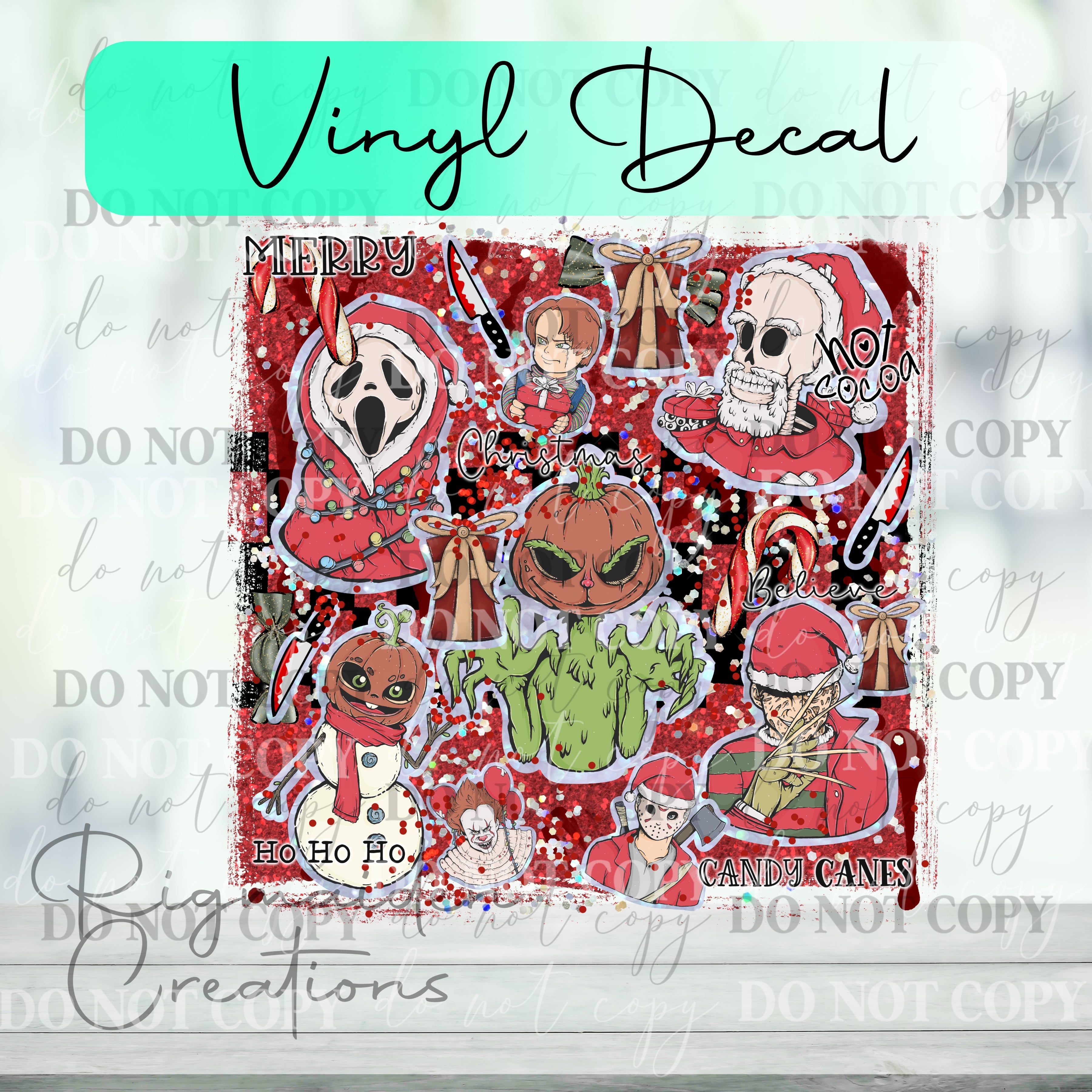 Holiday Fright Vinyl Decal