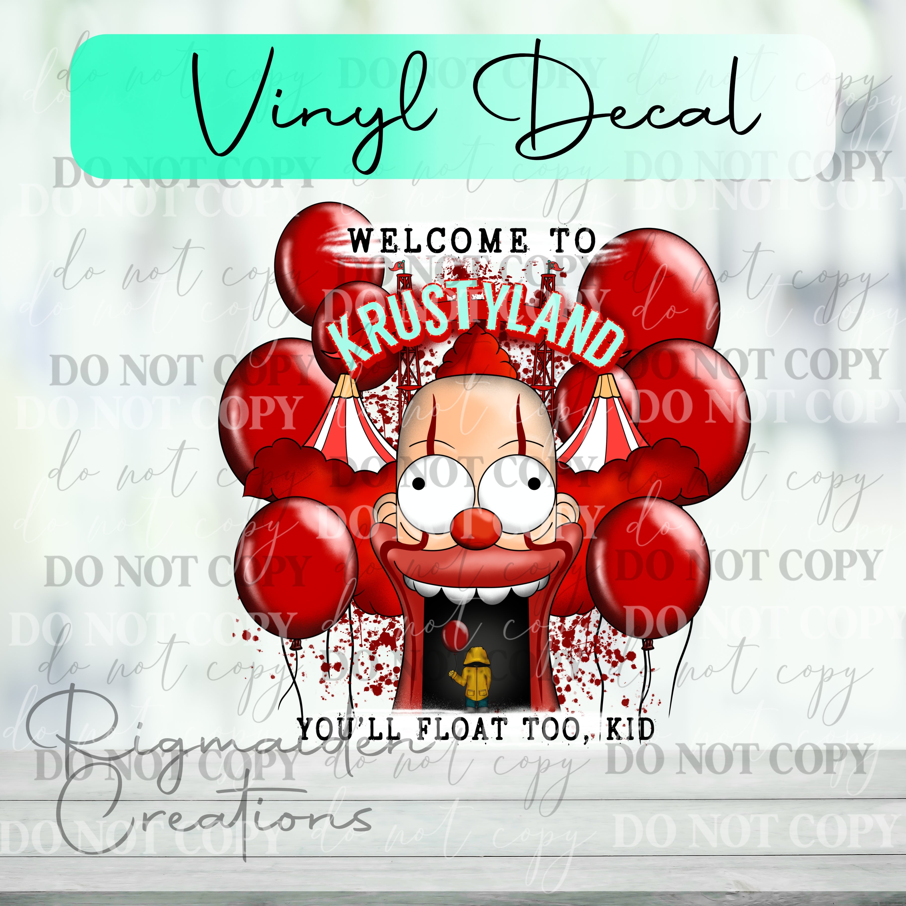 Clown Town Vinyl Decal