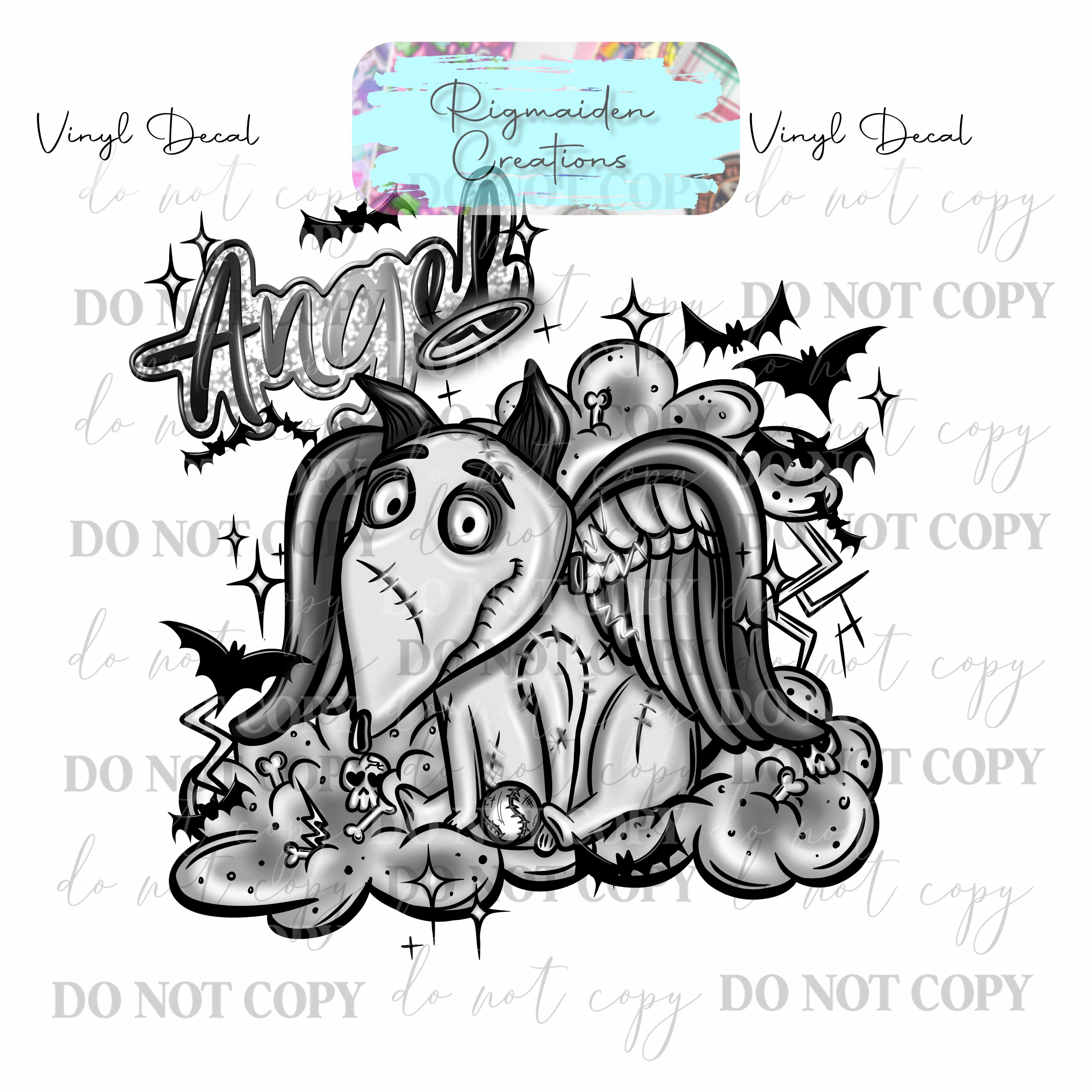 Spooky Dog Vinyl Decal {MULTIPLE}