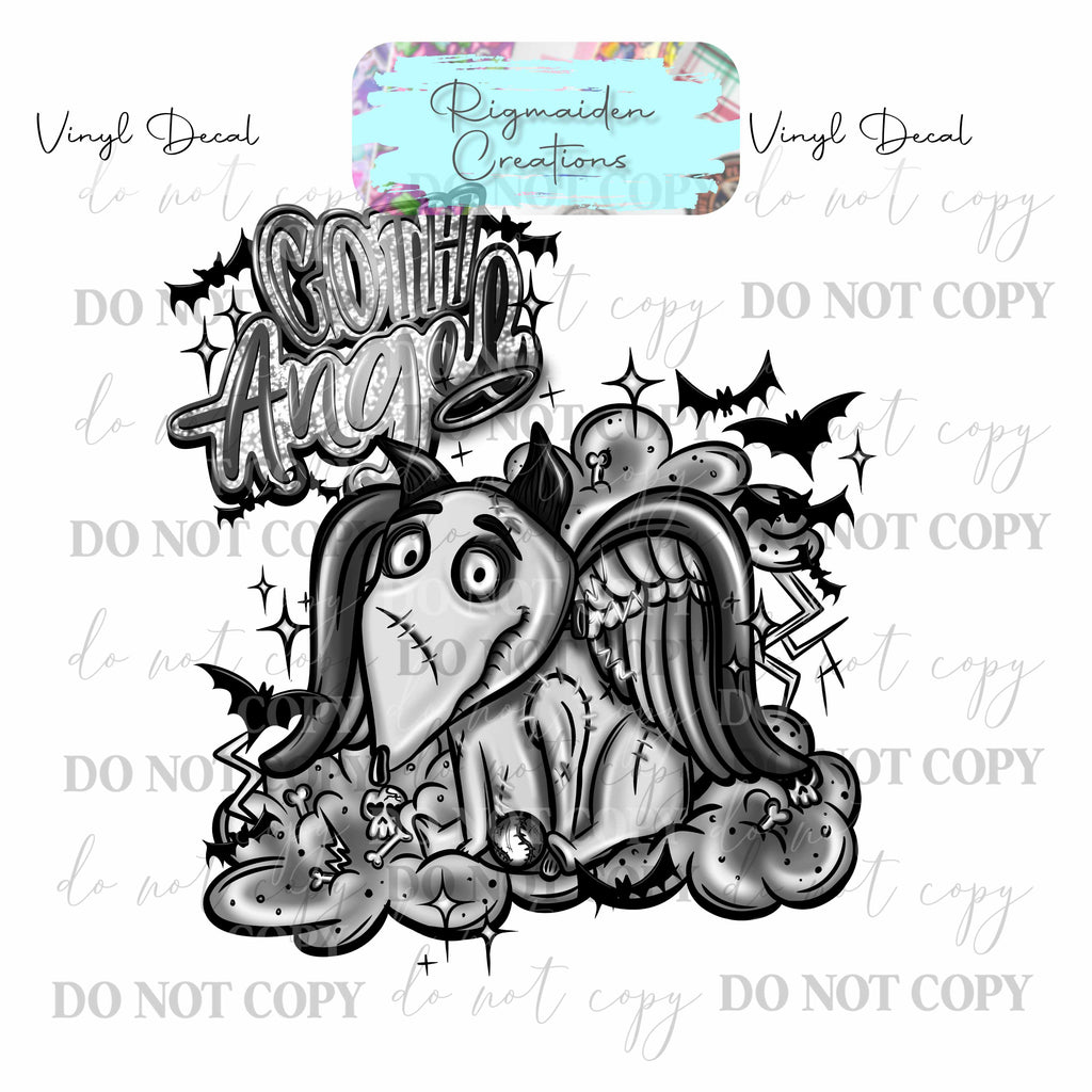 Spooky Dog Vinyl Decal {MULTIPLE}