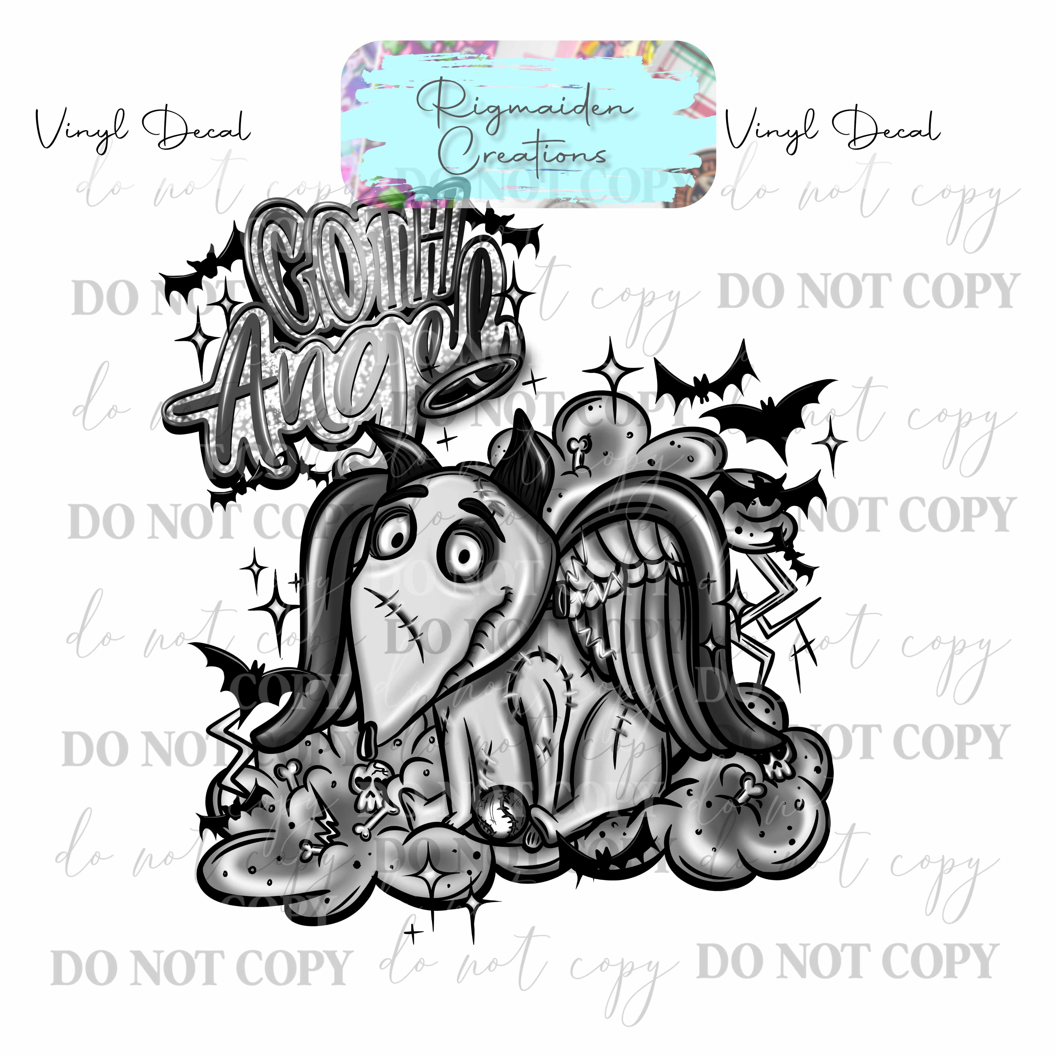 Spooky Dog Vinyl Decal {MULTIPLE}