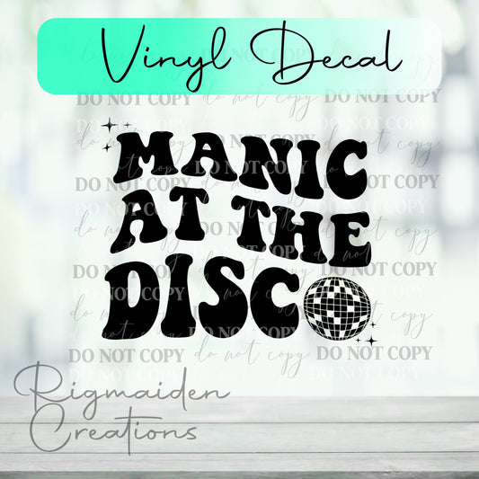Manic Disco Vinyl Decal