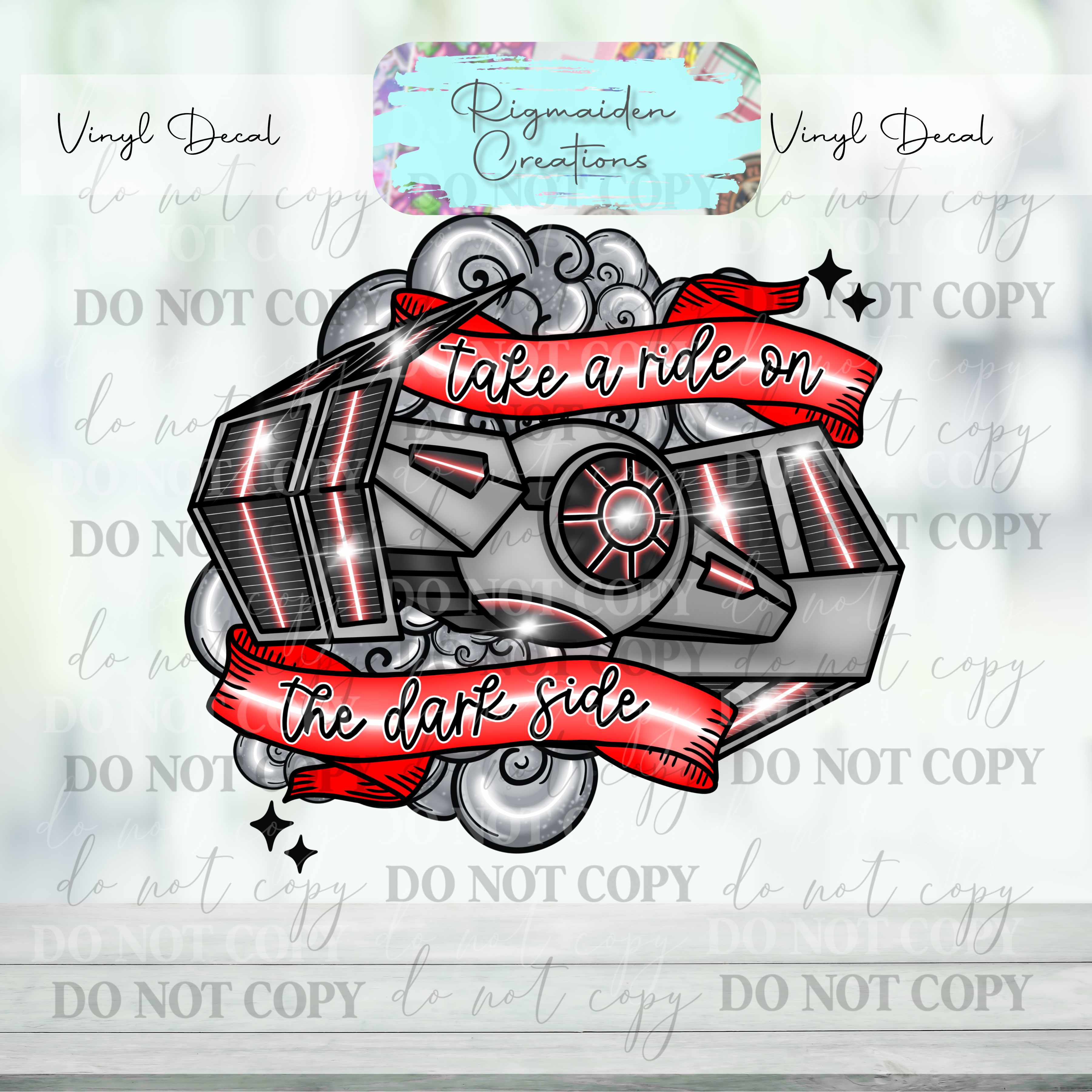 Take a Ride on the Dark Side Vinyl Decal {Multiple}