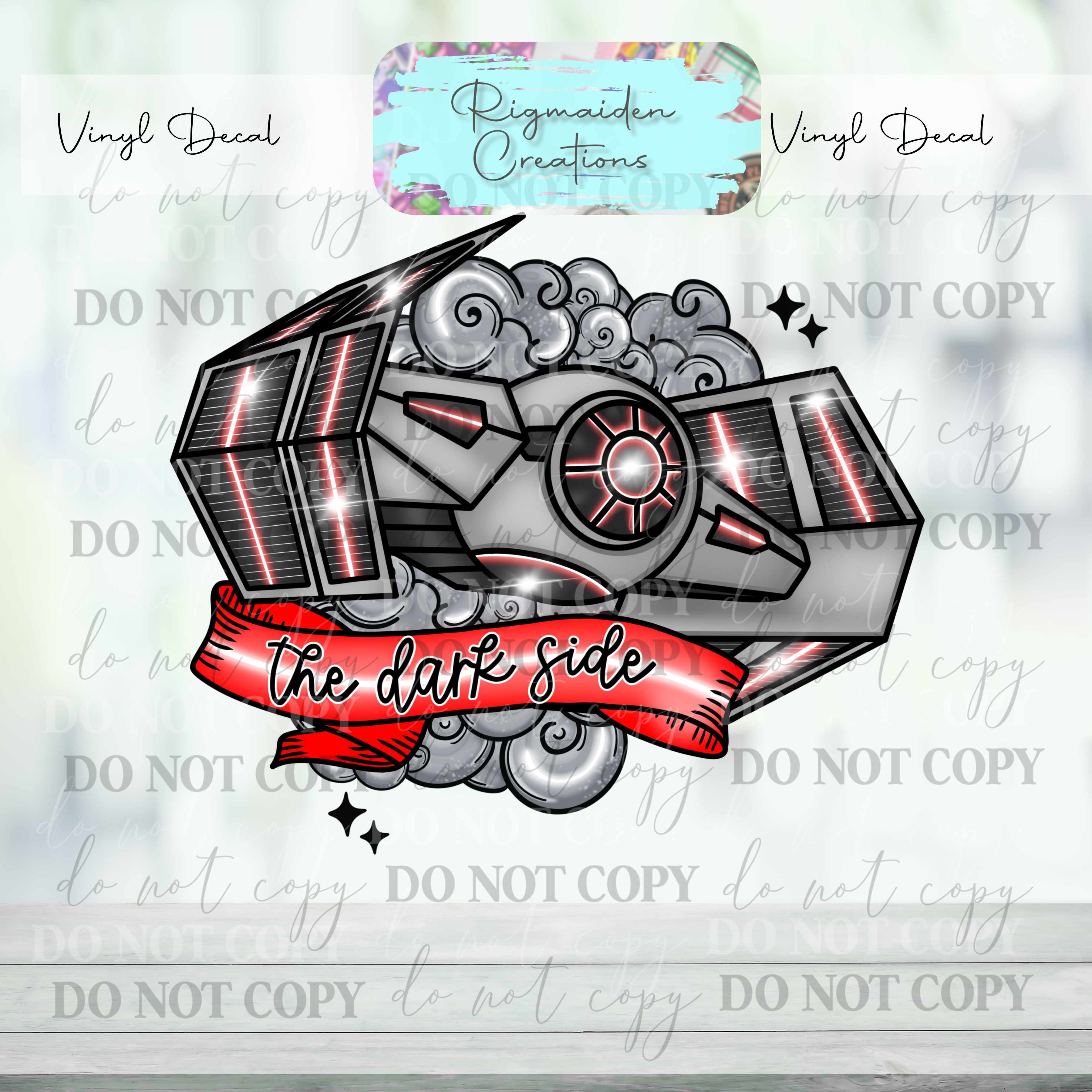 Take a Ride on the Dark Side Vinyl Decal {Multiple}